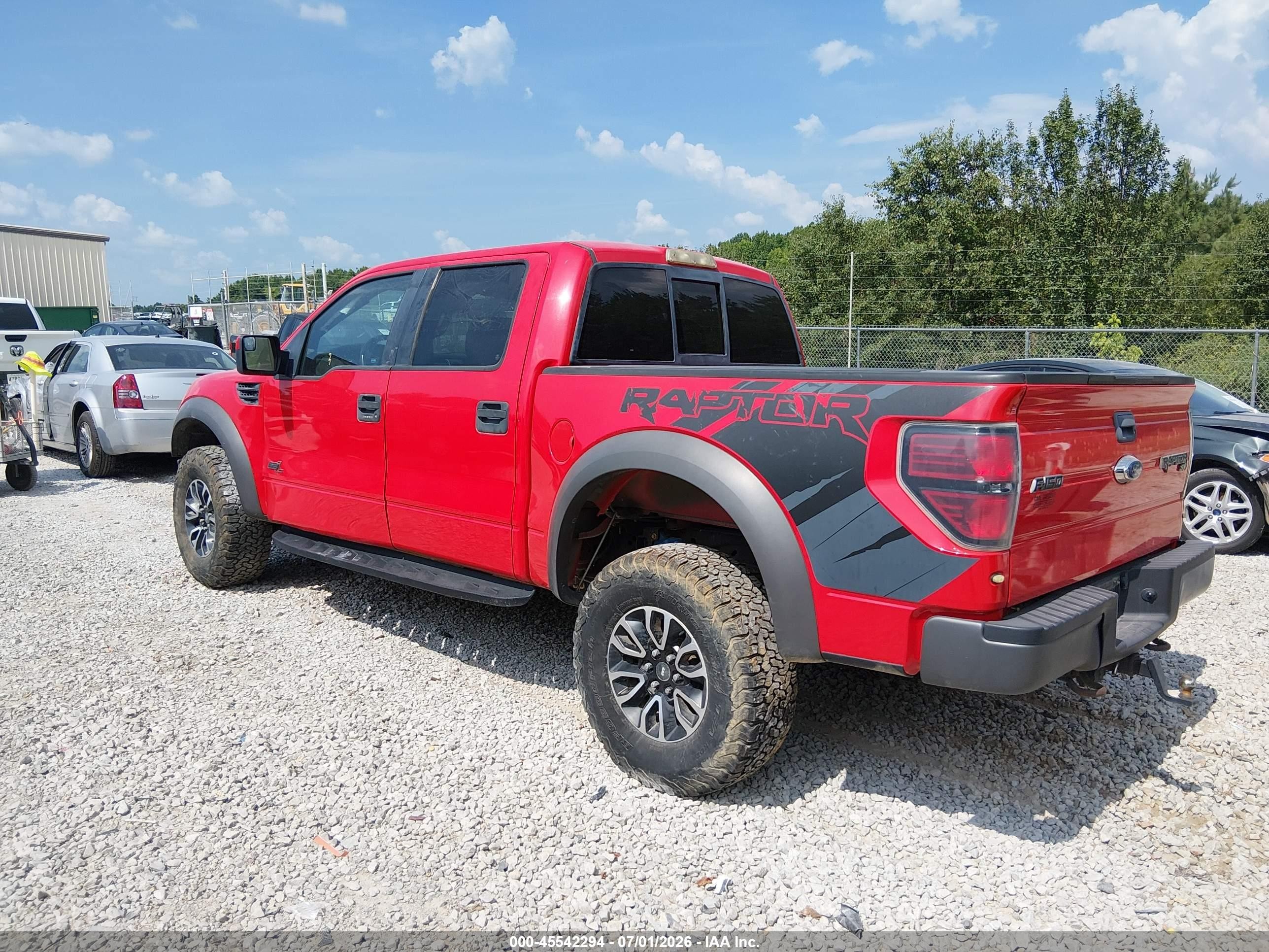2012 Ford F-150 Svt Raptor Red vin: 1FTFW1R64CFC88080