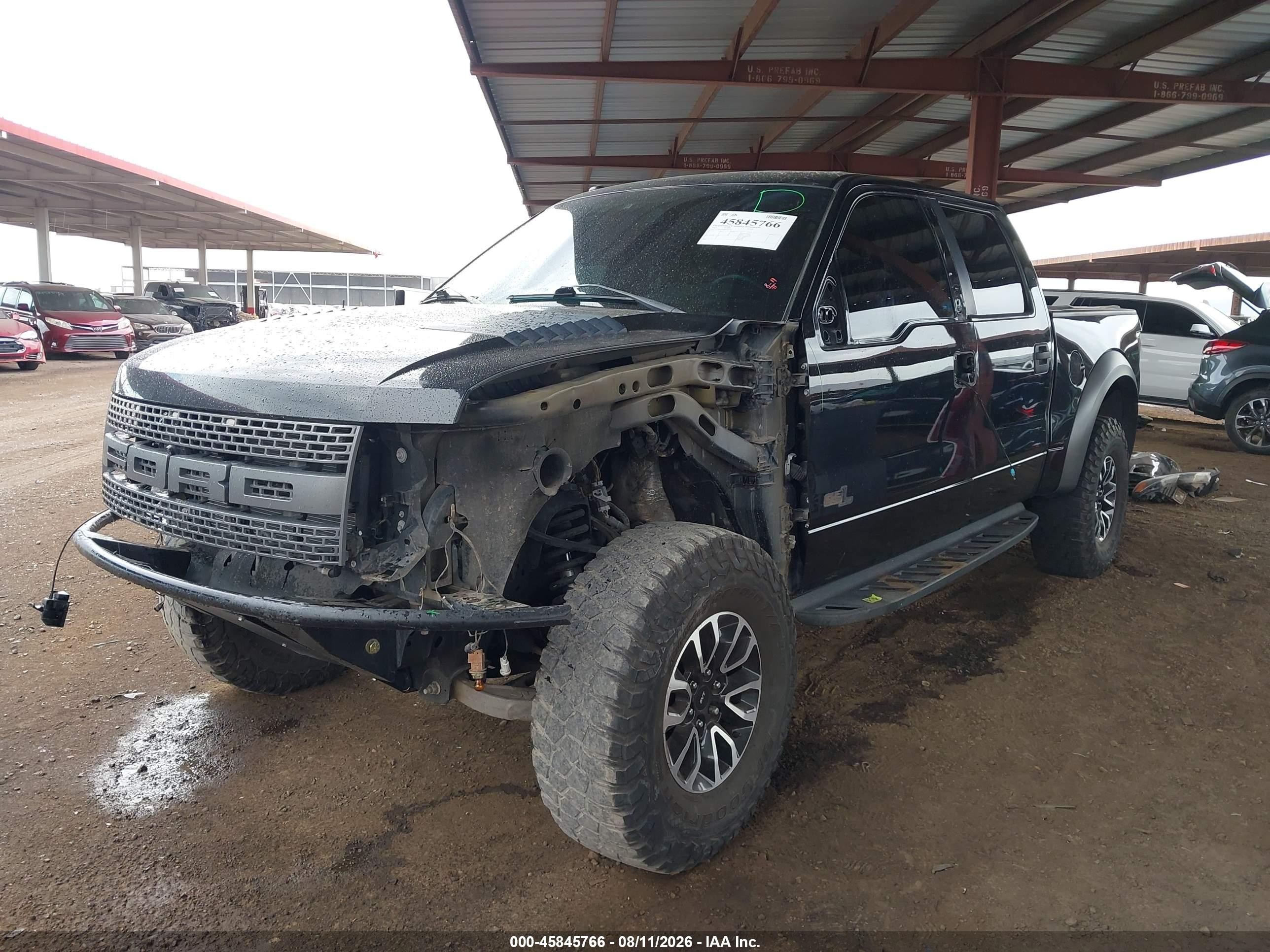 2013 Ford F-150 Svt Raptor Black vin: 1FTFW1R64DFD27106