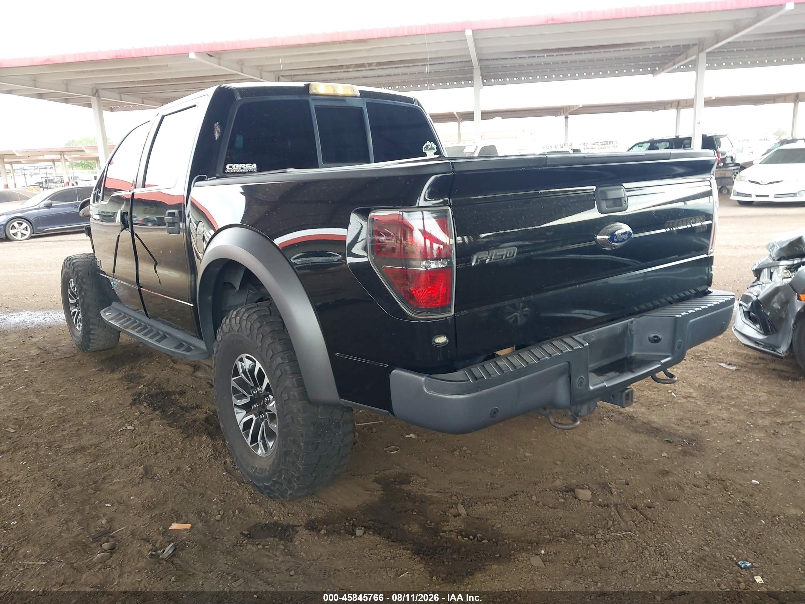 2013 Ford F-150 Svt Raptor Black vin: 1FTFW1R64DFD27106