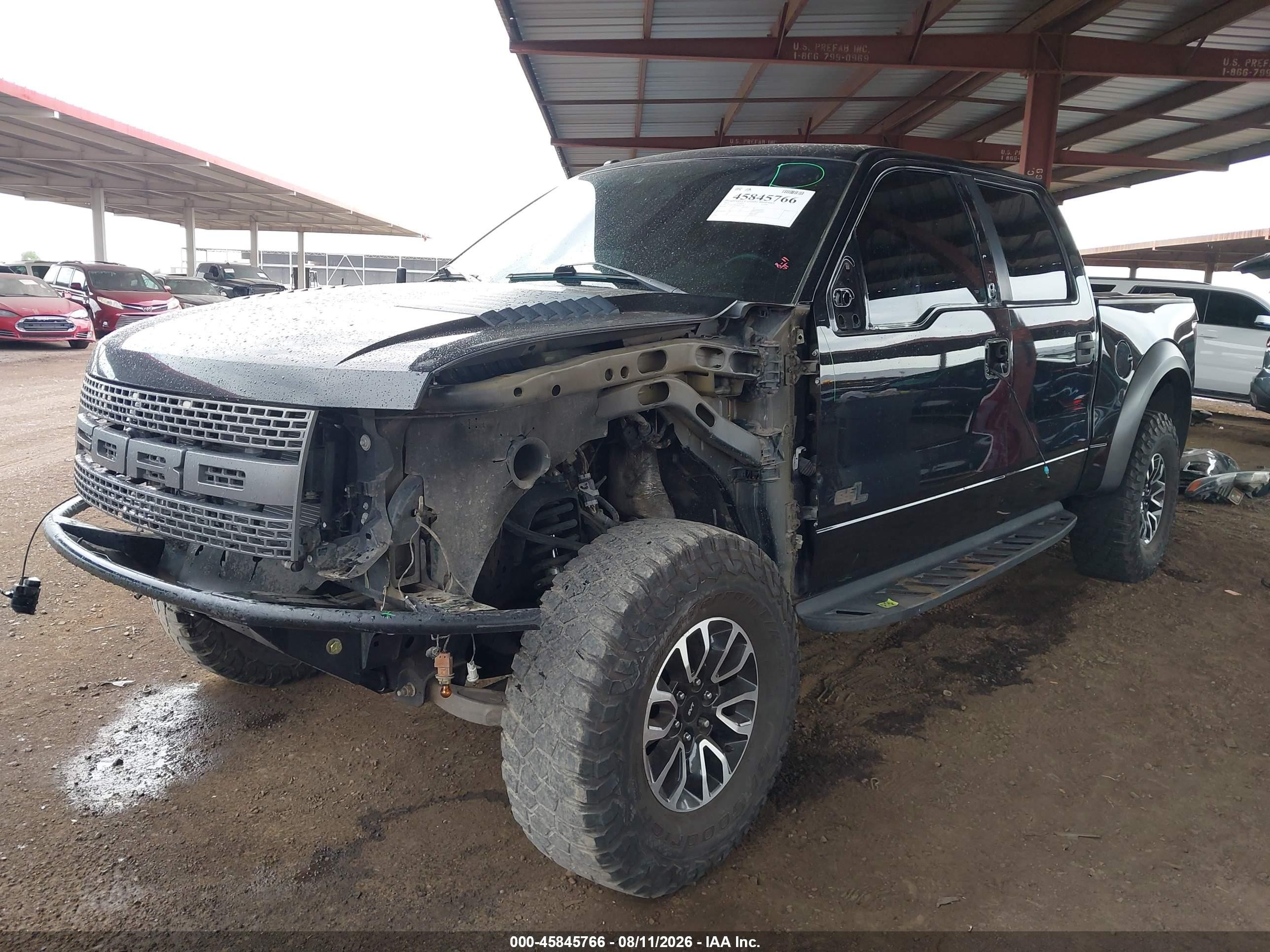 2013 Ford F-150 Svt Raptor Black vin: 1FTFW1R64DFD27106