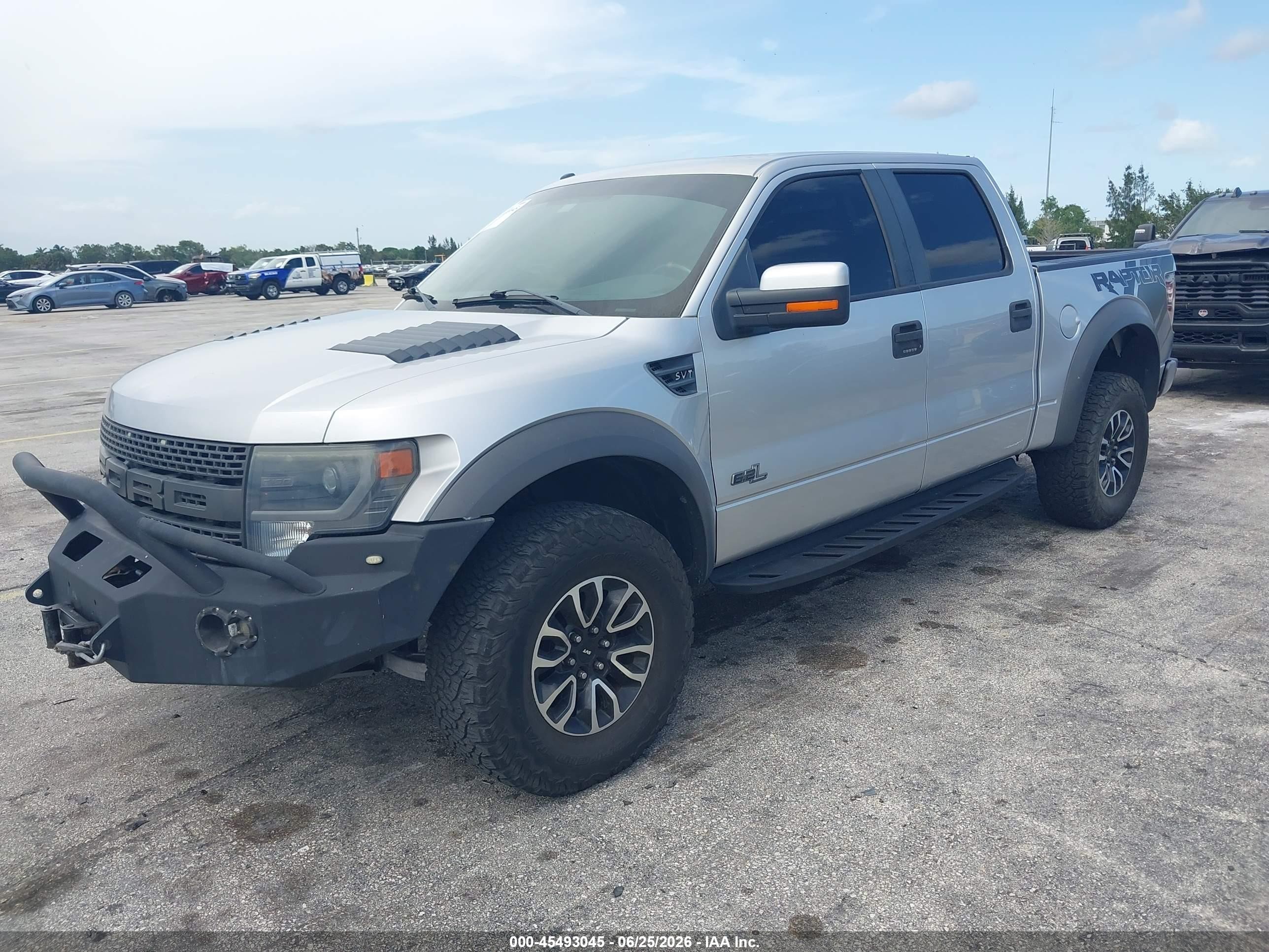 2014 Ford F-150 Svt Raptor Silver vin: 1FTFW1R64EFA24960
