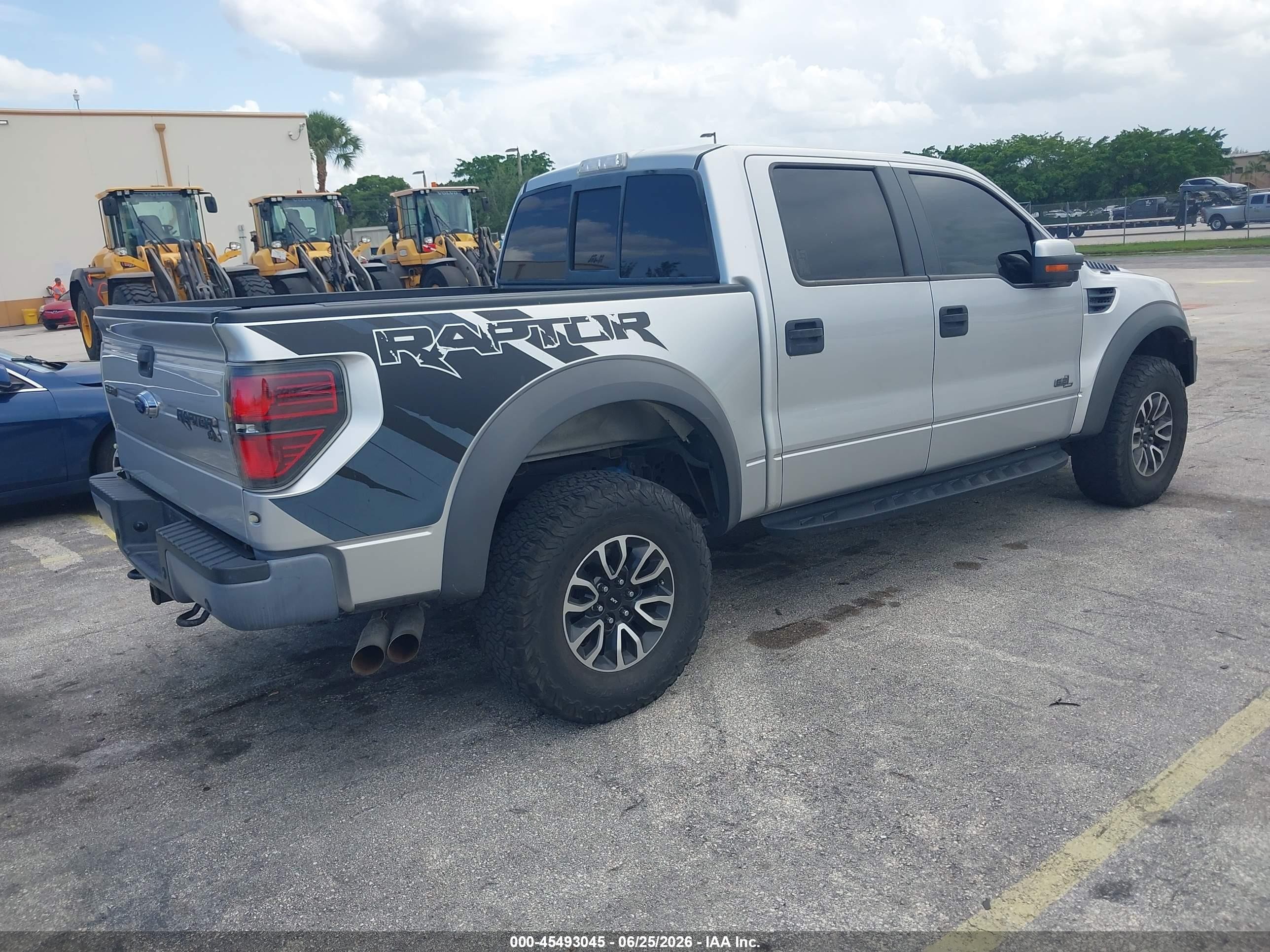 2014 Ford F-150 Svt Raptor Silver vin: 1FTFW1R64EFA24960