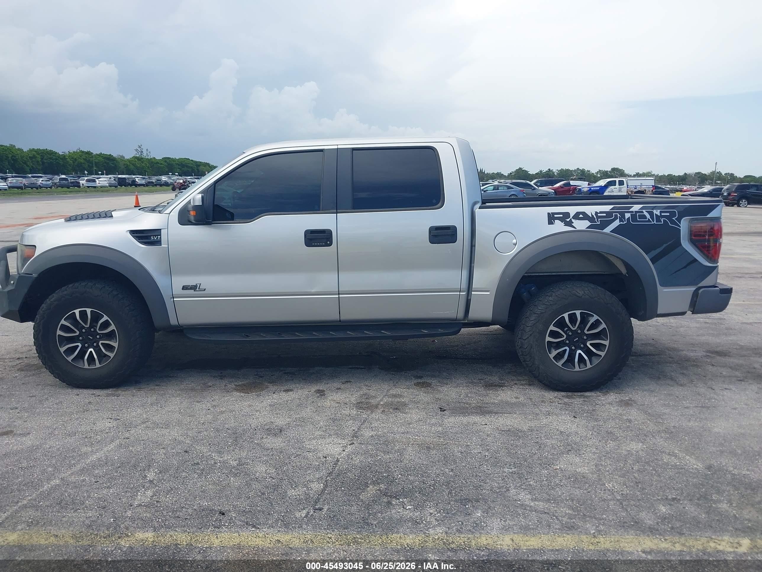 2014 Ford F-150 Svt Raptor Silver vin: 1FTFW1R64EFA24960