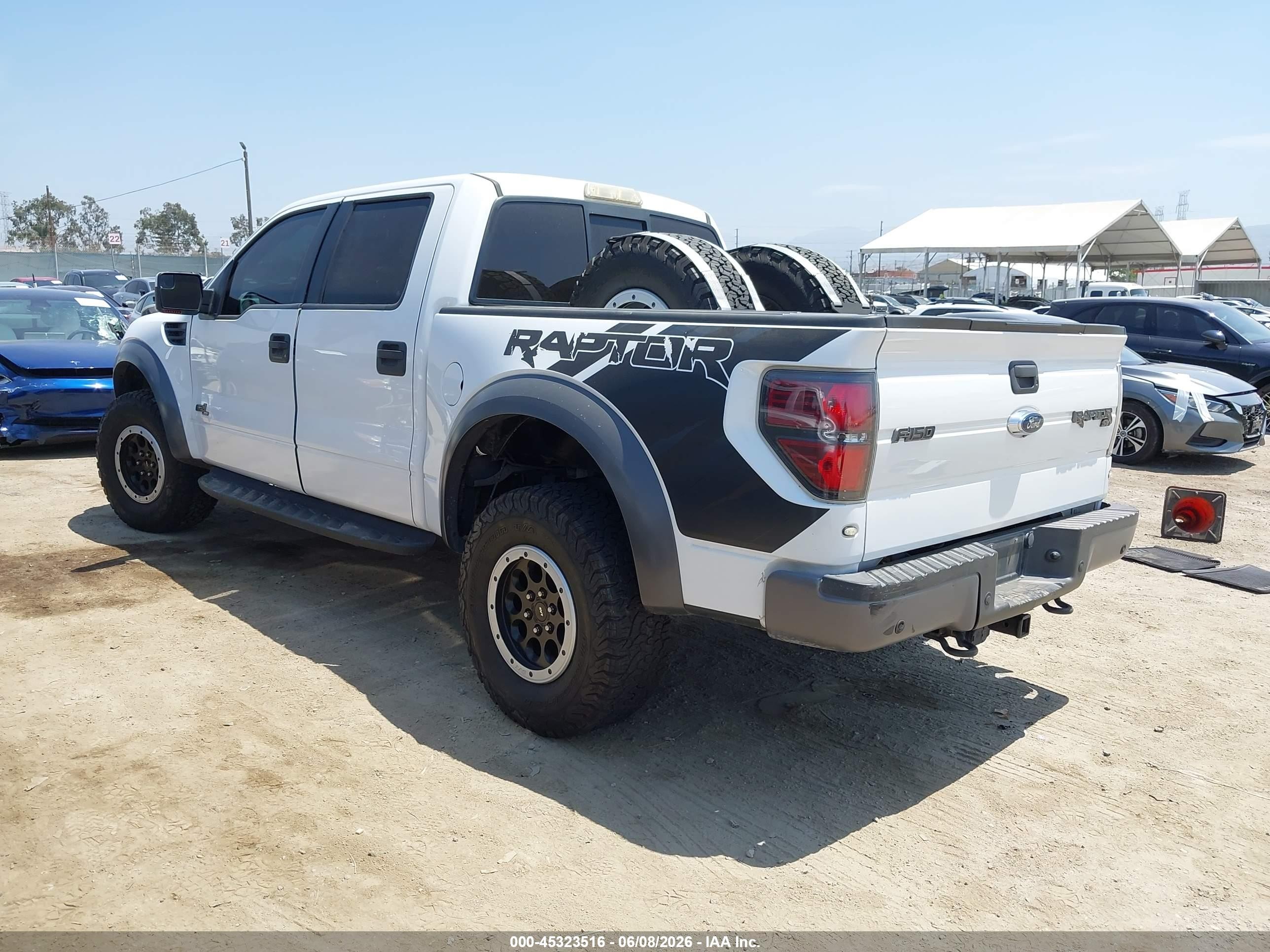 2014 Ford F-150 Svt Raptor White vin: 1FTFW1R64EFB68511