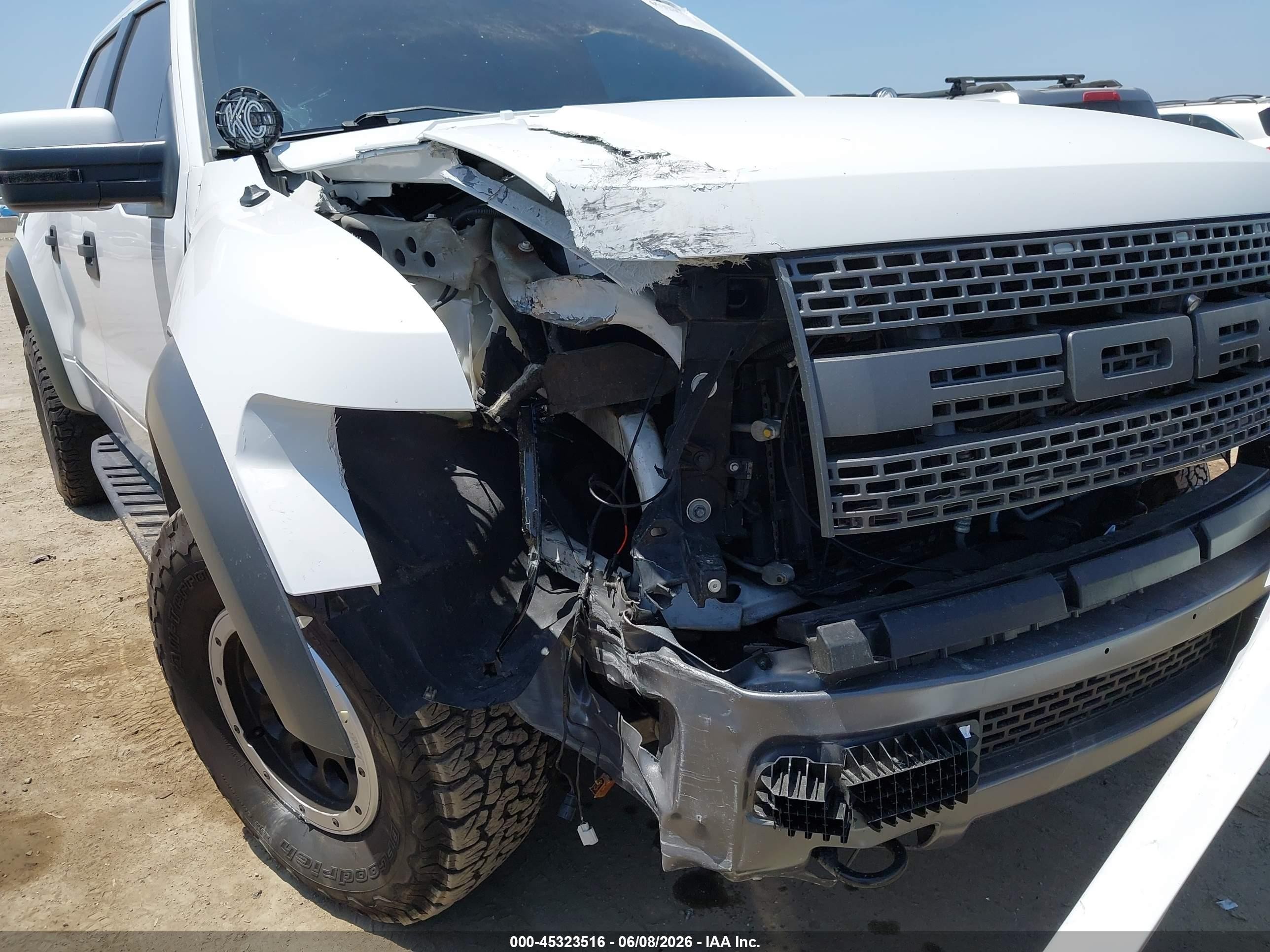 2014 Ford F-150 Svt Raptor White vin: 1FTFW1R64EFB68511