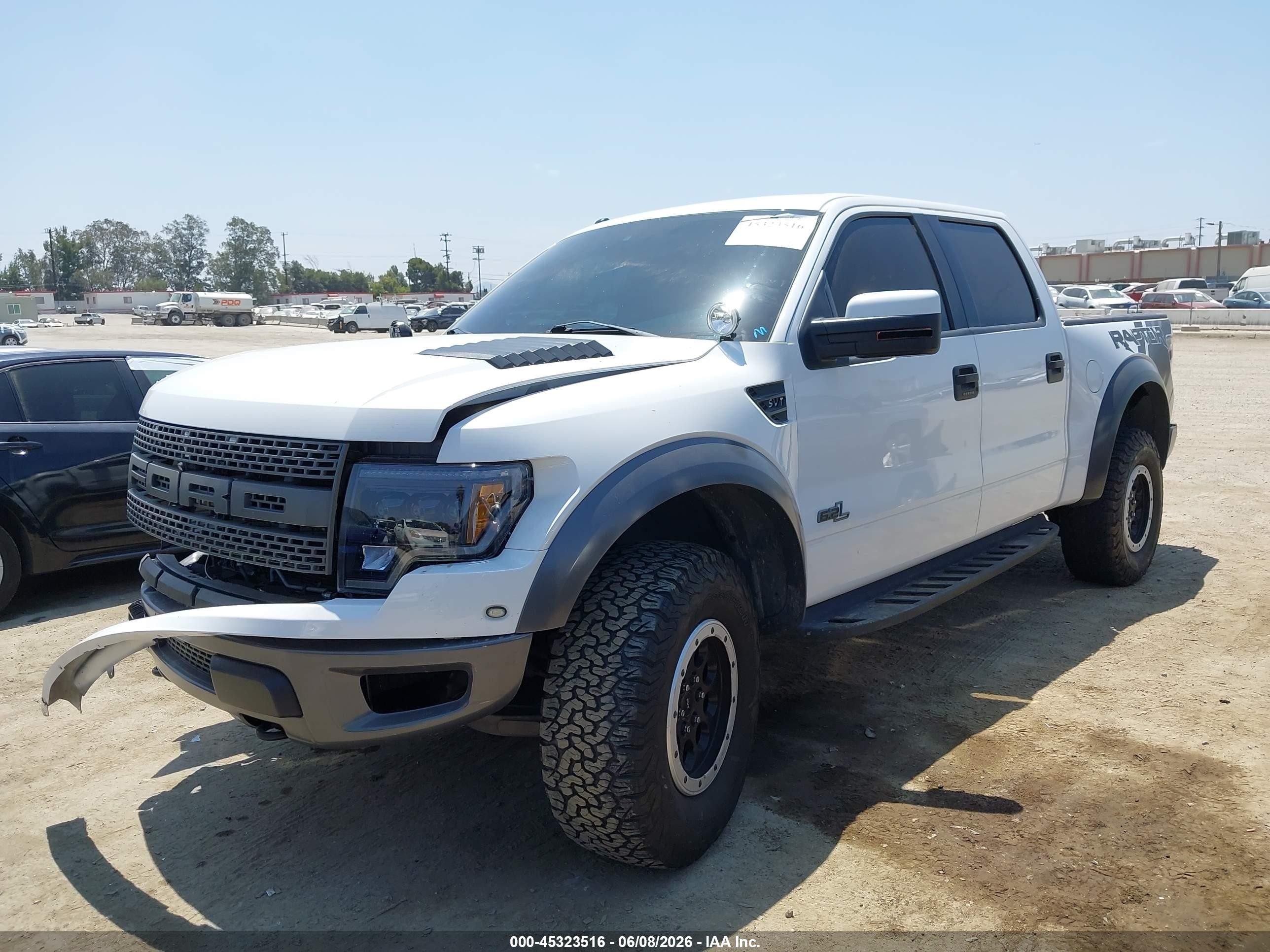 2014 Ford F-150 Svt Raptor White vin: 1FTFW1R64EFB68511