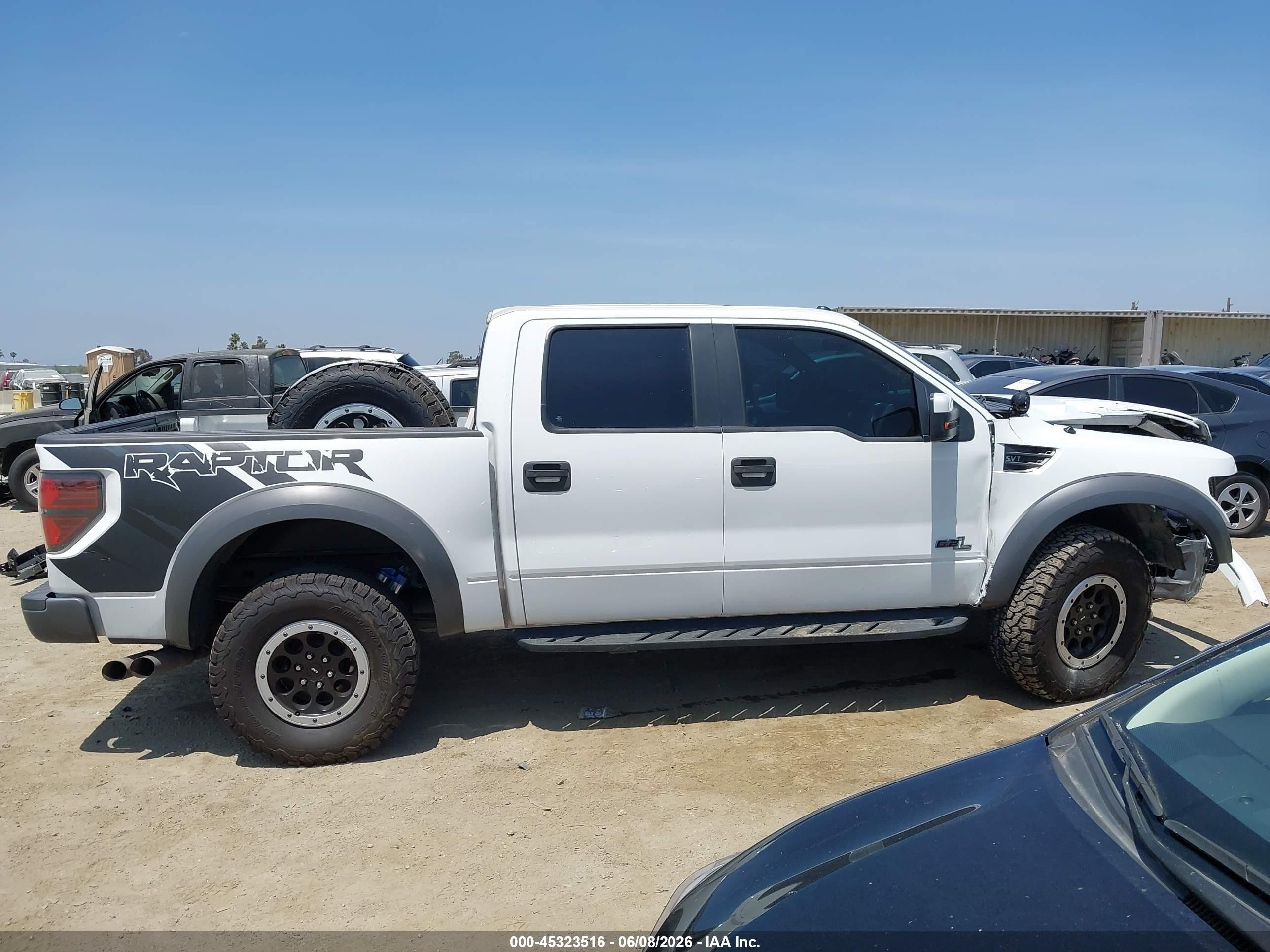 2014 Ford F-150 Svt Raptor White vin: 1FTFW1R64EFB68511