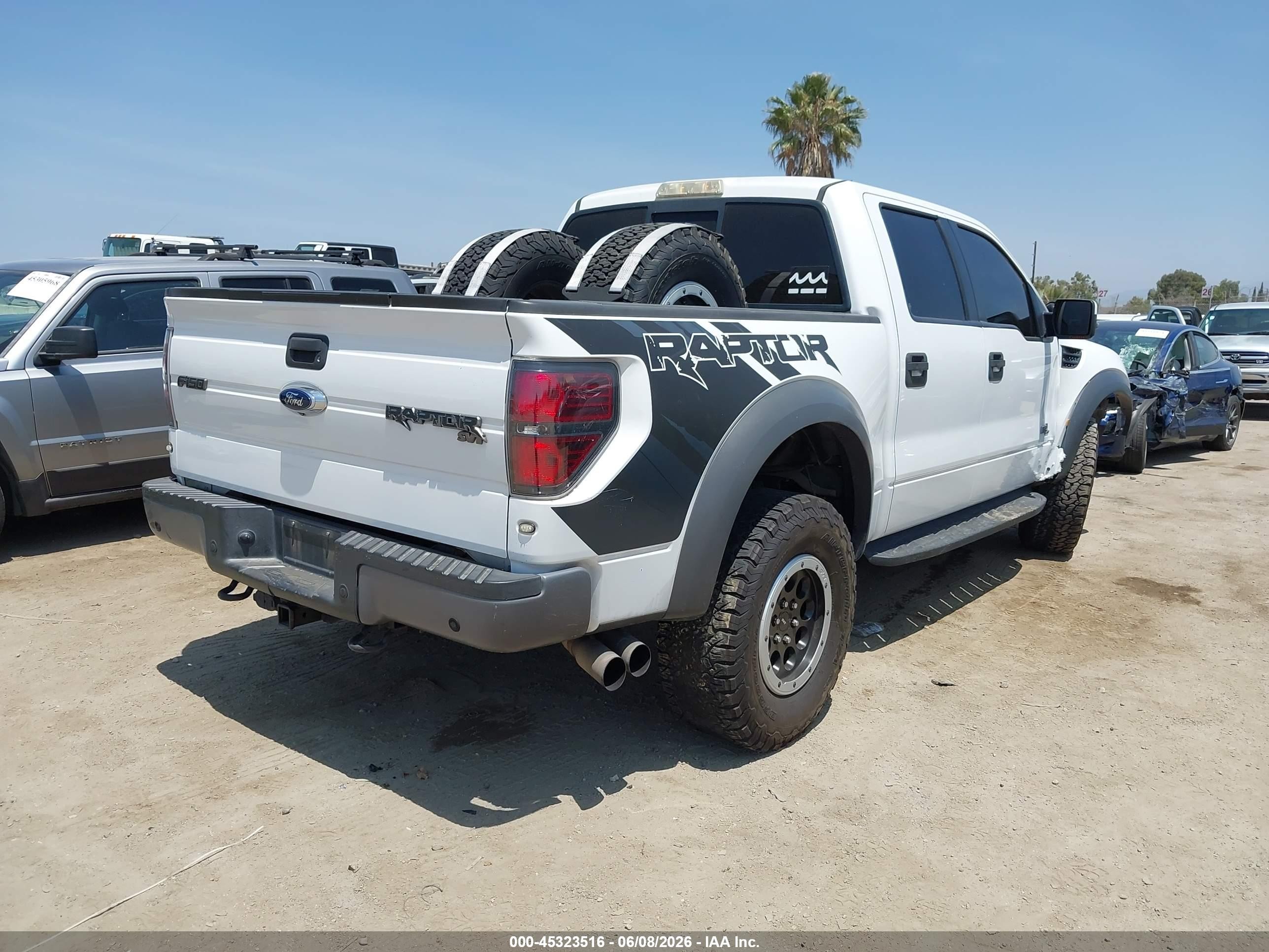 2014 Ford F-150 Svt Raptor White vin: 1FTFW1R64EFB68511