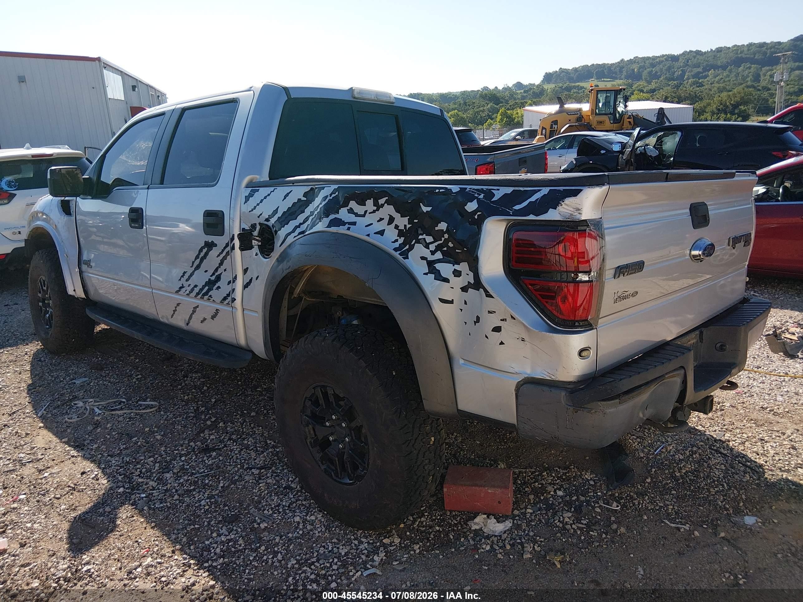 2011 Ford F-150 Svt Raptor Gray vin: 1FTFW1R65BFD20887