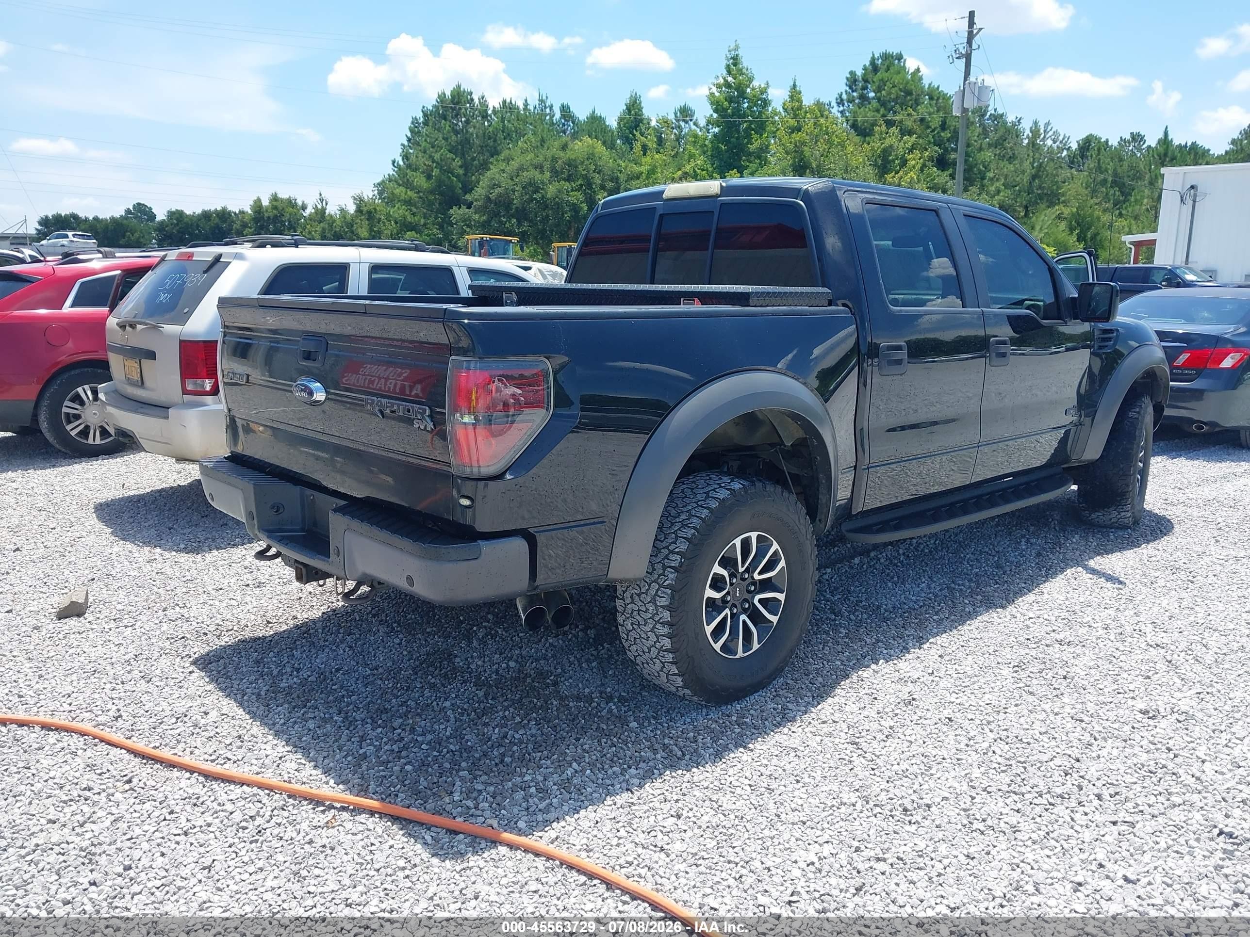 2013 Ford F-150 Svt Raptor Black vin: 1FTFW1R65DFC77333