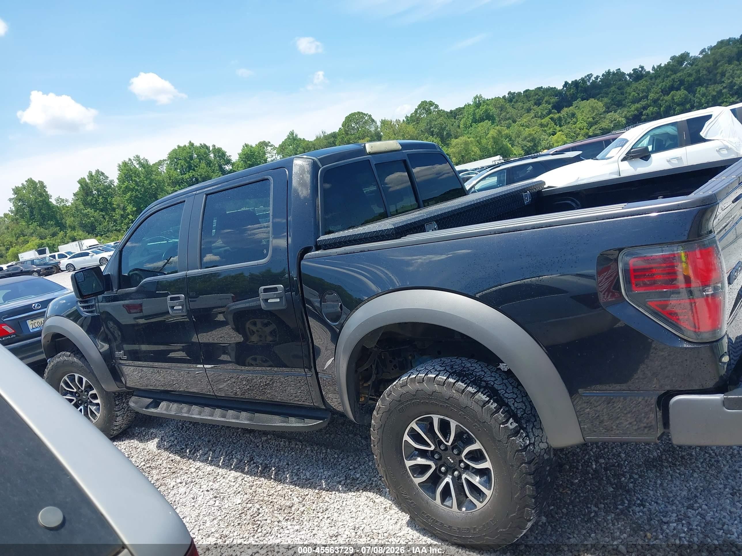 2013 Ford F-150 Svt Raptor Black vin: 1FTFW1R65DFC77333
