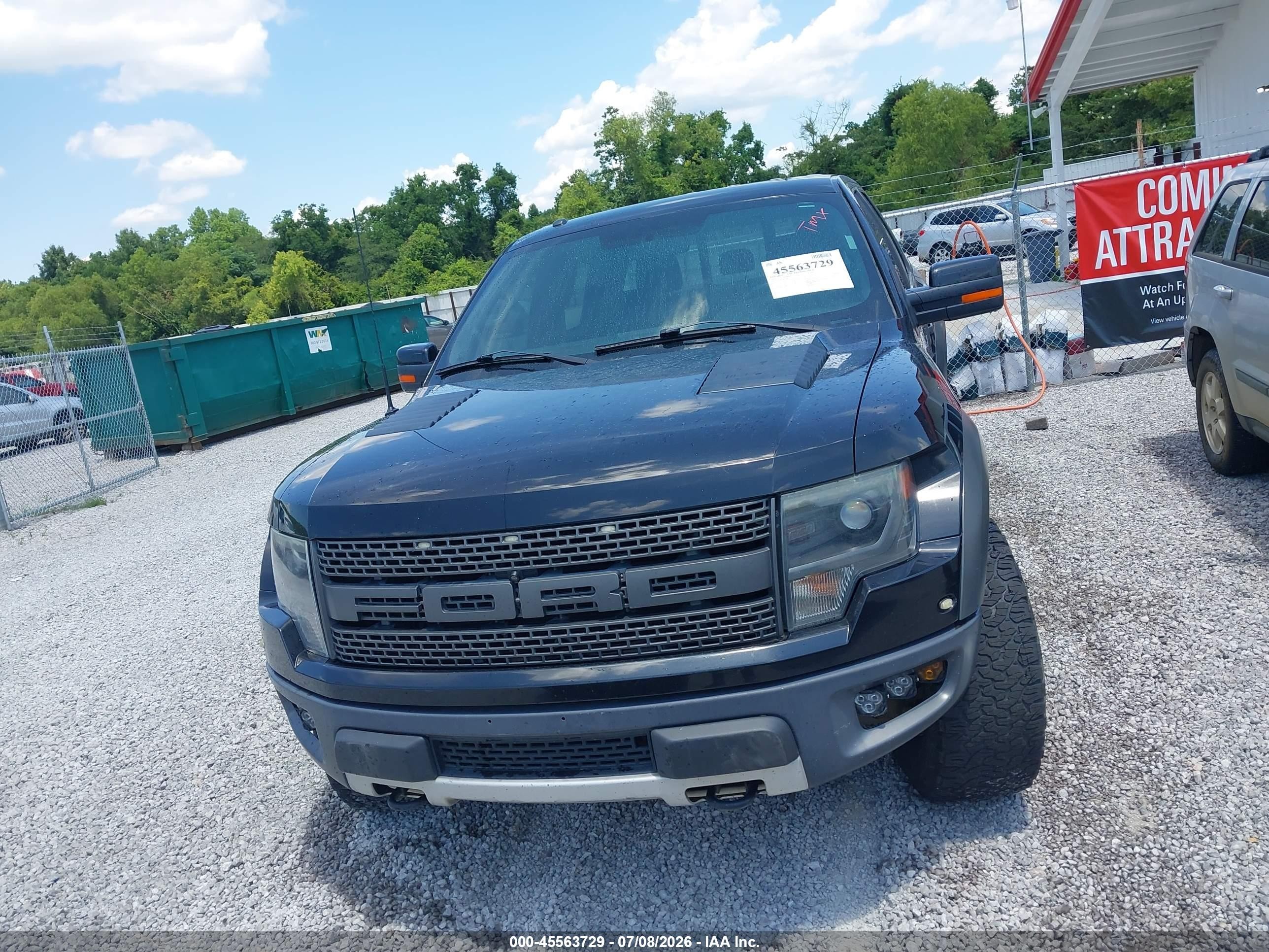2013 Ford F-150 Svt Raptor Black vin: 1FTFW1R65DFC77333