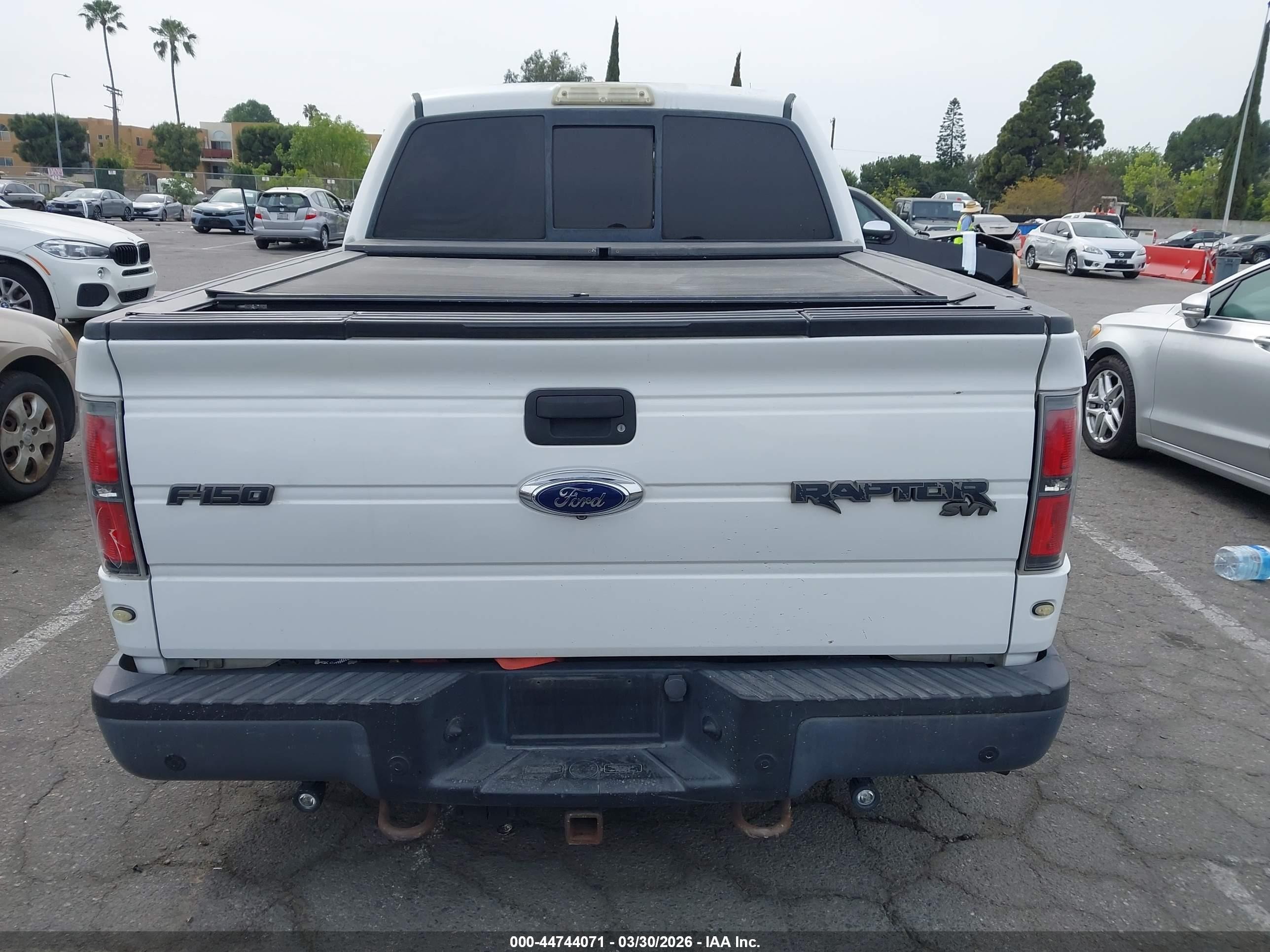2013 Ford F-150 Svt Raptor White vin: 1FTFW1R65DFD47736