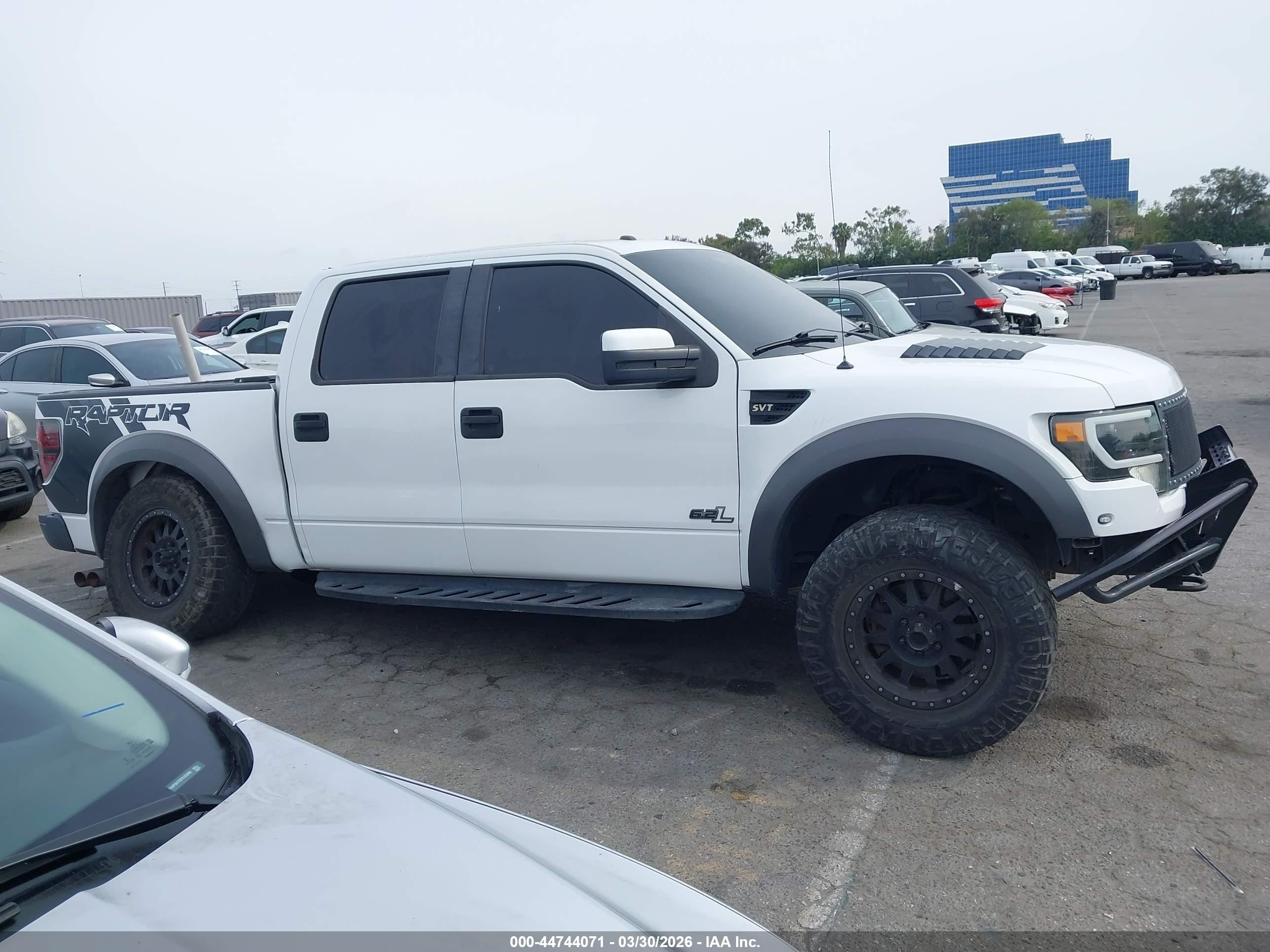 2013 Ford F-150 Svt Raptor White vin: 1FTFW1R65DFD47736