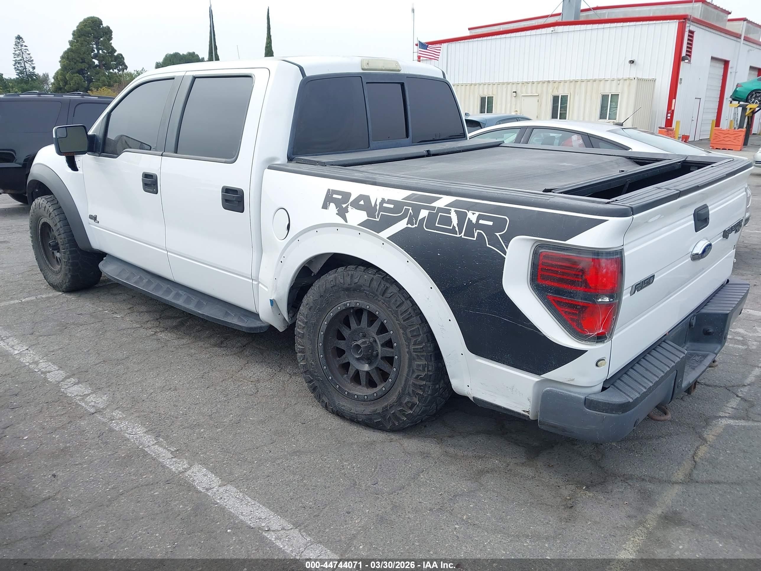 2013 Ford F-150 Svt Raptor White vin: 1FTFW1R65DFD47736