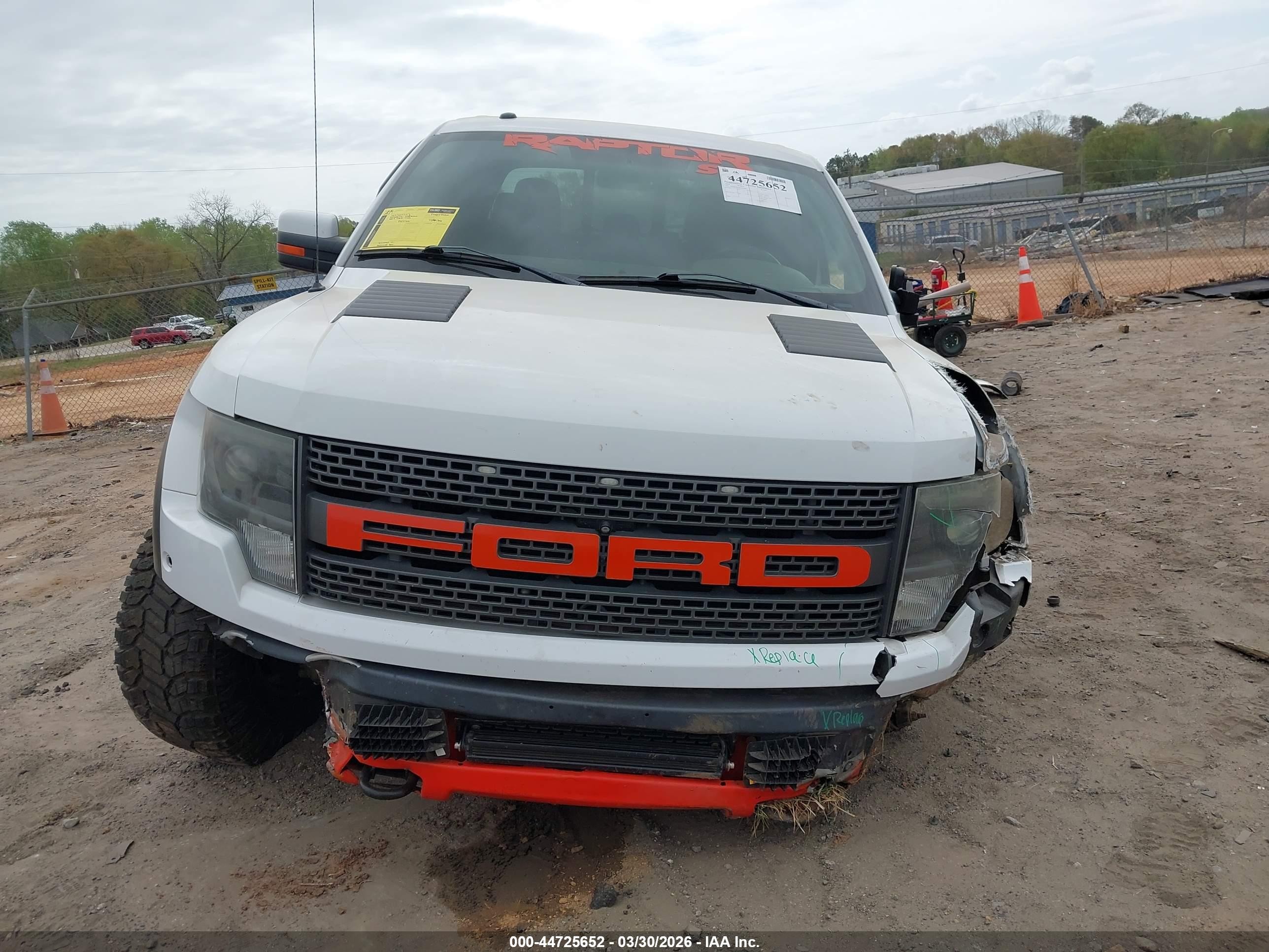 2013 Ford F-150 Svt Raptor White vin: 1FTFW1R65DFD62804