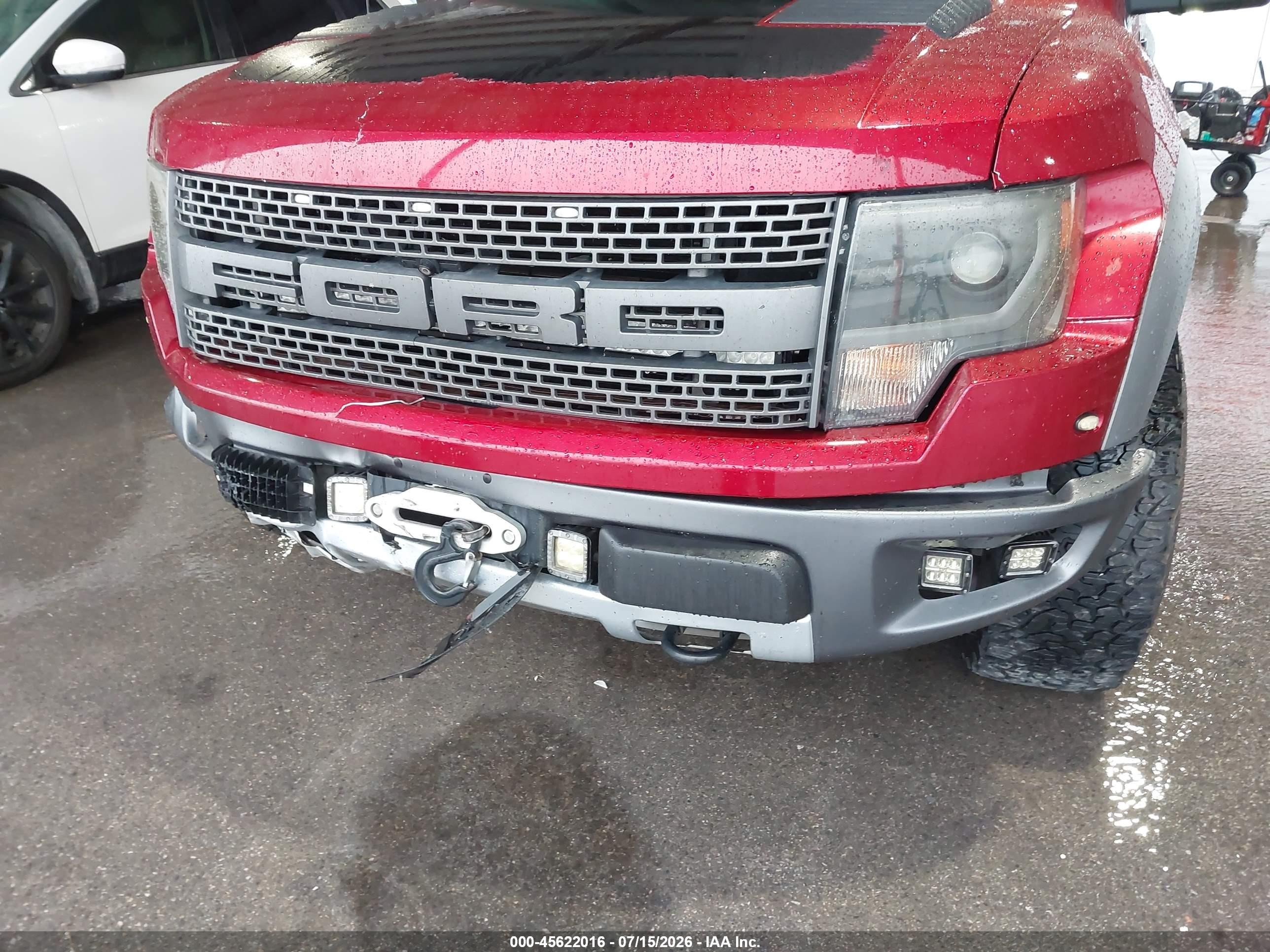 2014 Ford F-150 Svt Raptor Red vin: 1FTFW1R65EFB76424