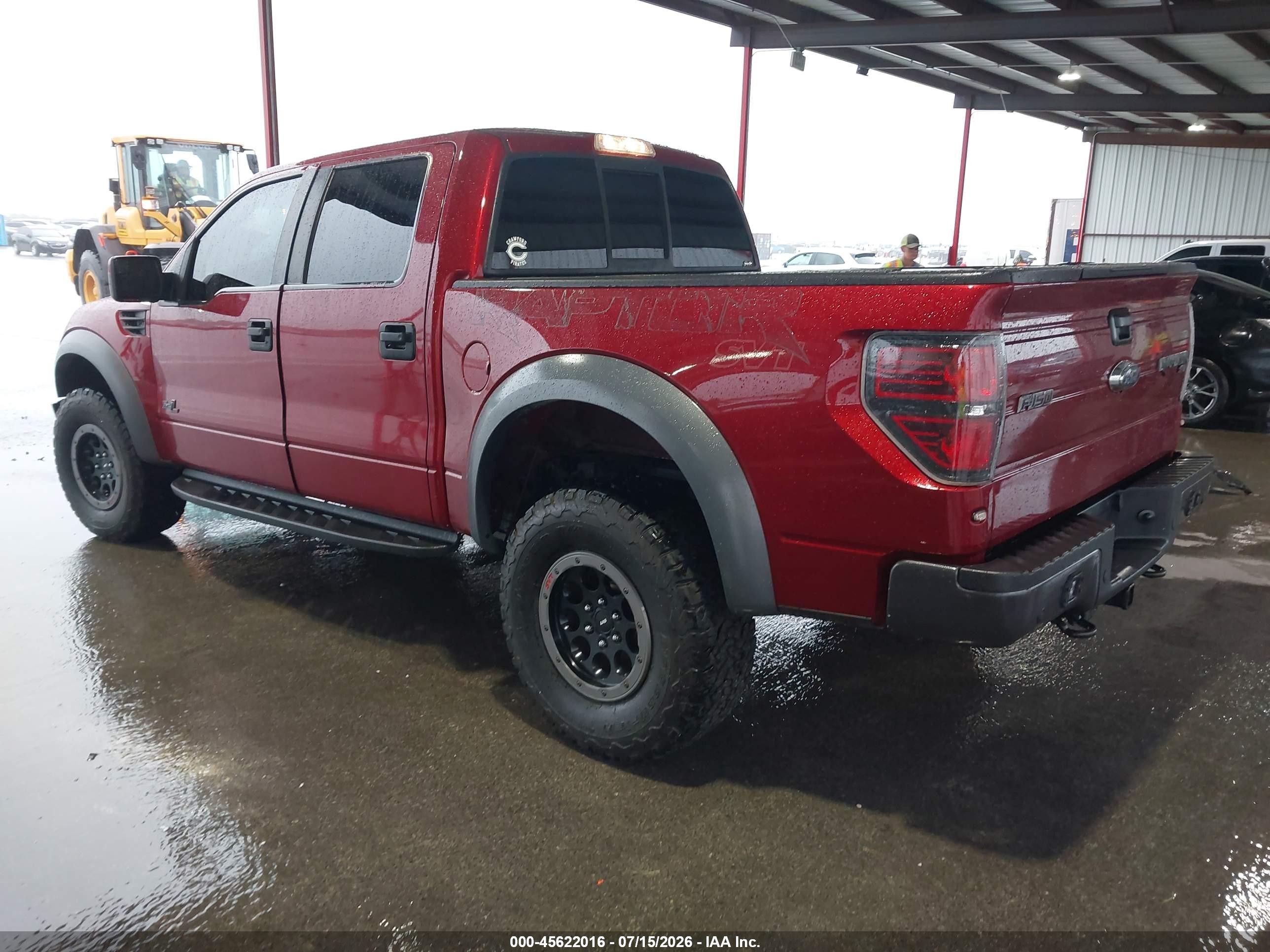 2014 Ford F-150 Svt Raptor Red vin: 1FTFW1R65EFB76424