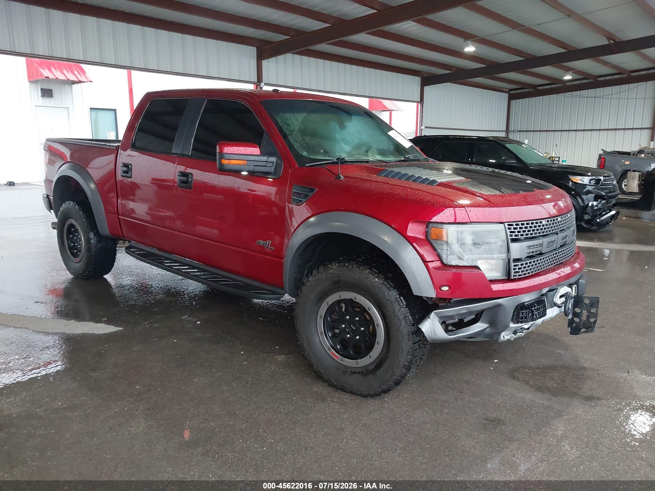 2014 Ford F-150 Svt Raptor Red vin: 1FTFW1R65EFB76424