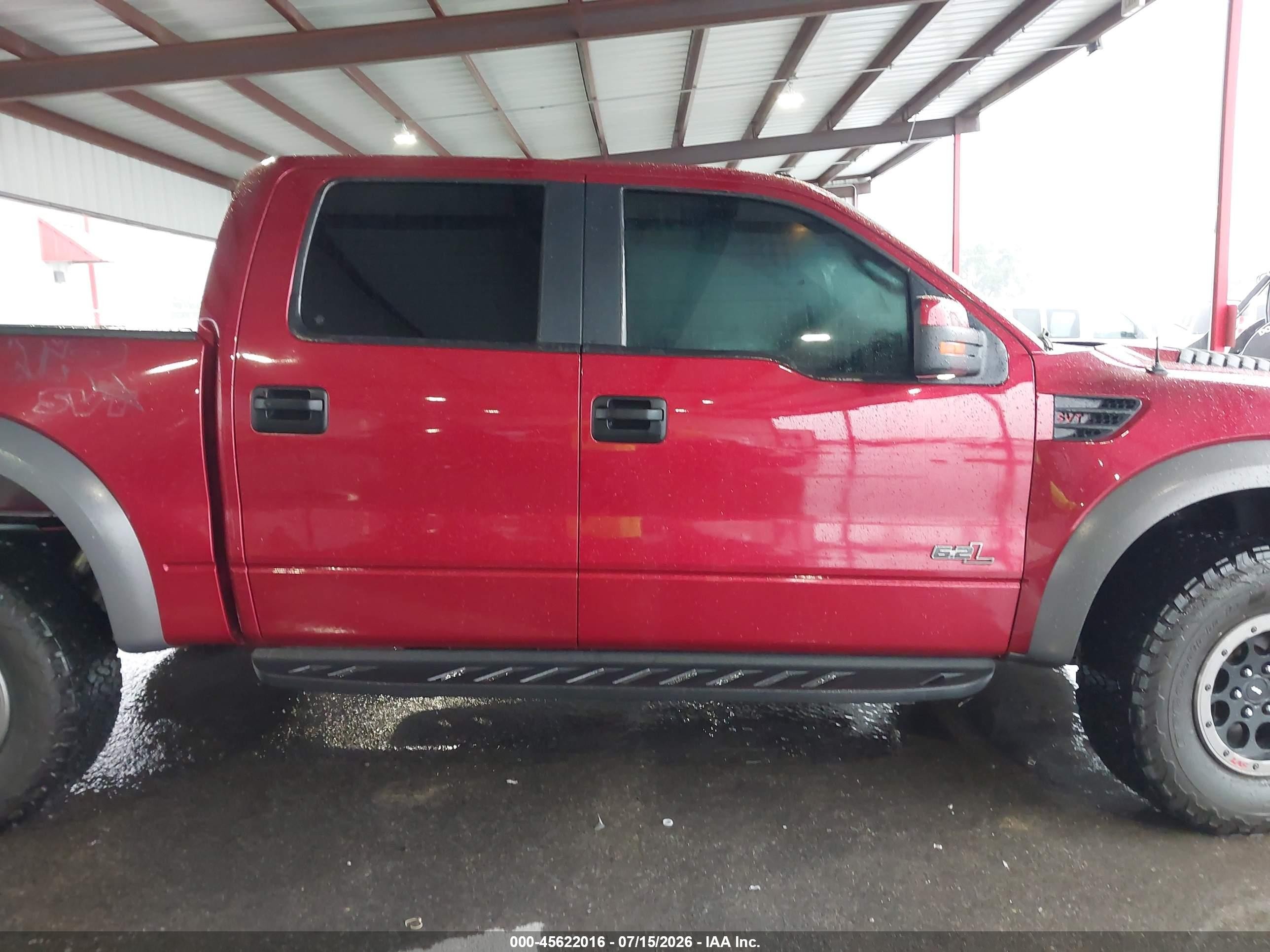 2014 Ford F-150 Svt Raptor Red vin: 1FTFW1R65EFB76424