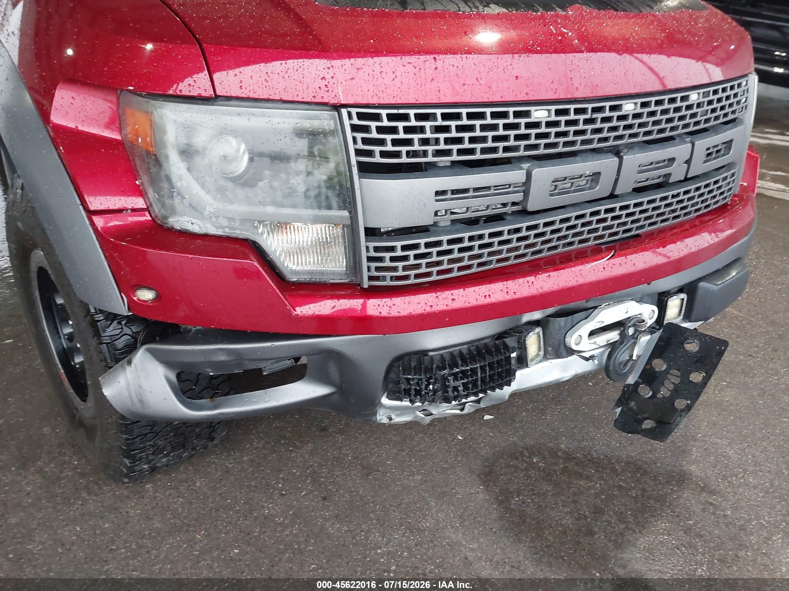 2014 Ford F-150 Svt Raptor Red vin: 1FTFW1R65EFB76424