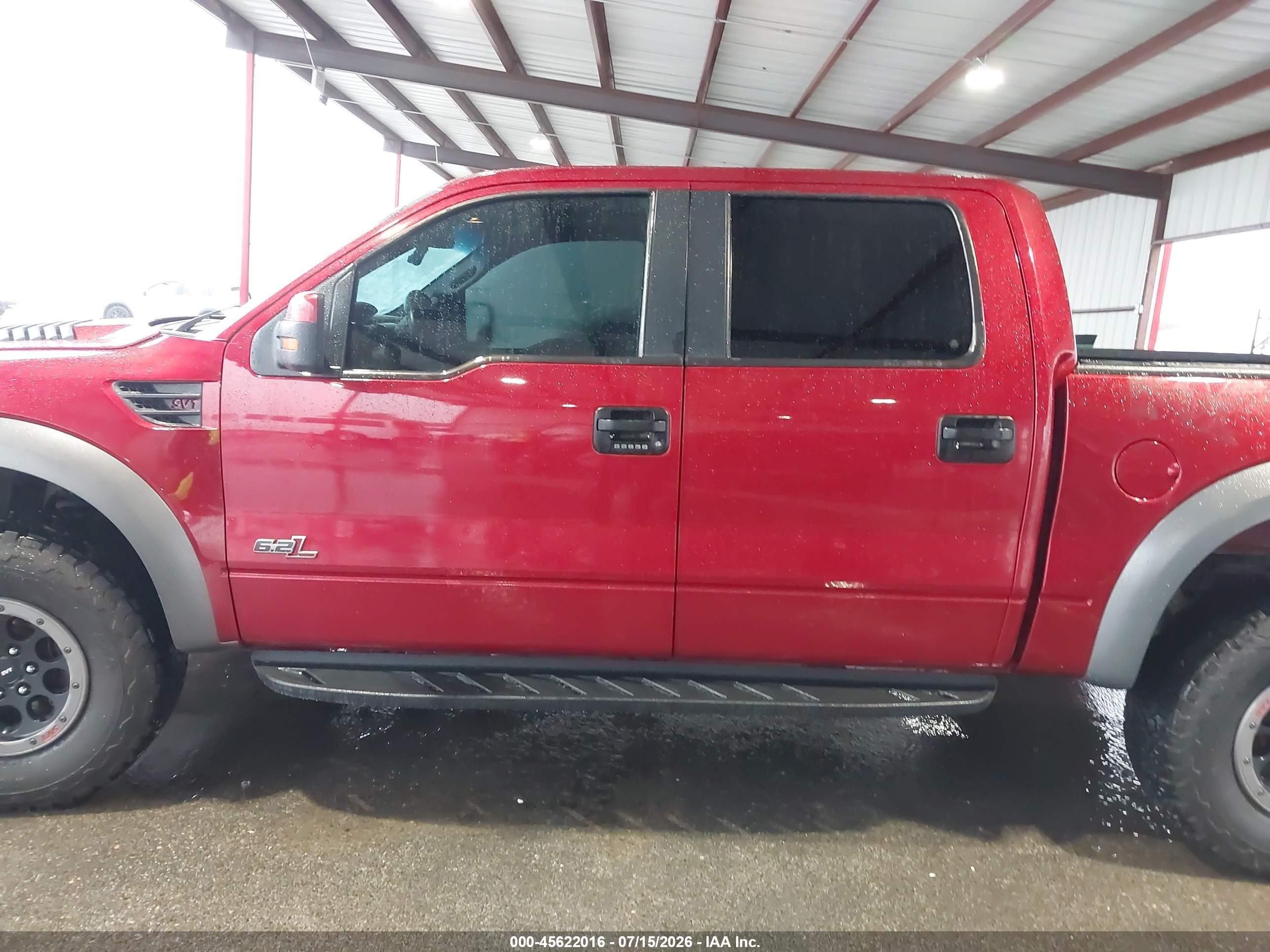 2014 Ford F-150 Svt Raptor Red vin: 1FTFW1R65EFB76424