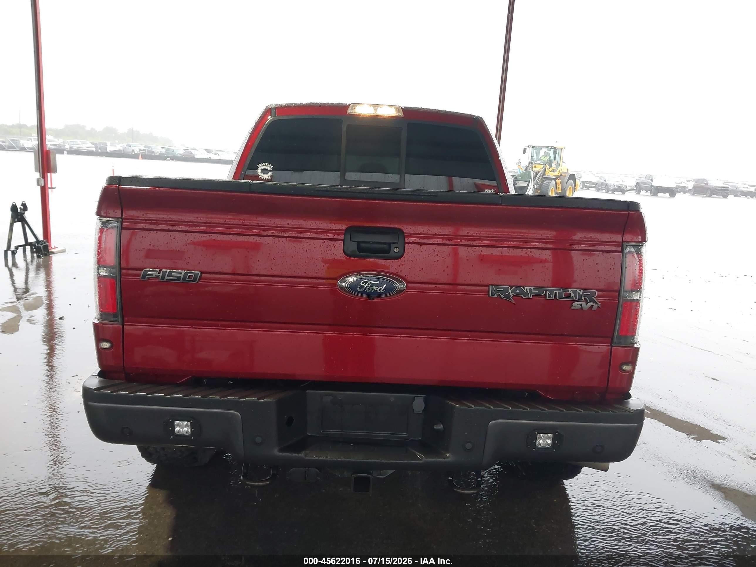 2014 Ford F-150 Svt Raptor Red vin: 1FTFW1R65EFB76424
