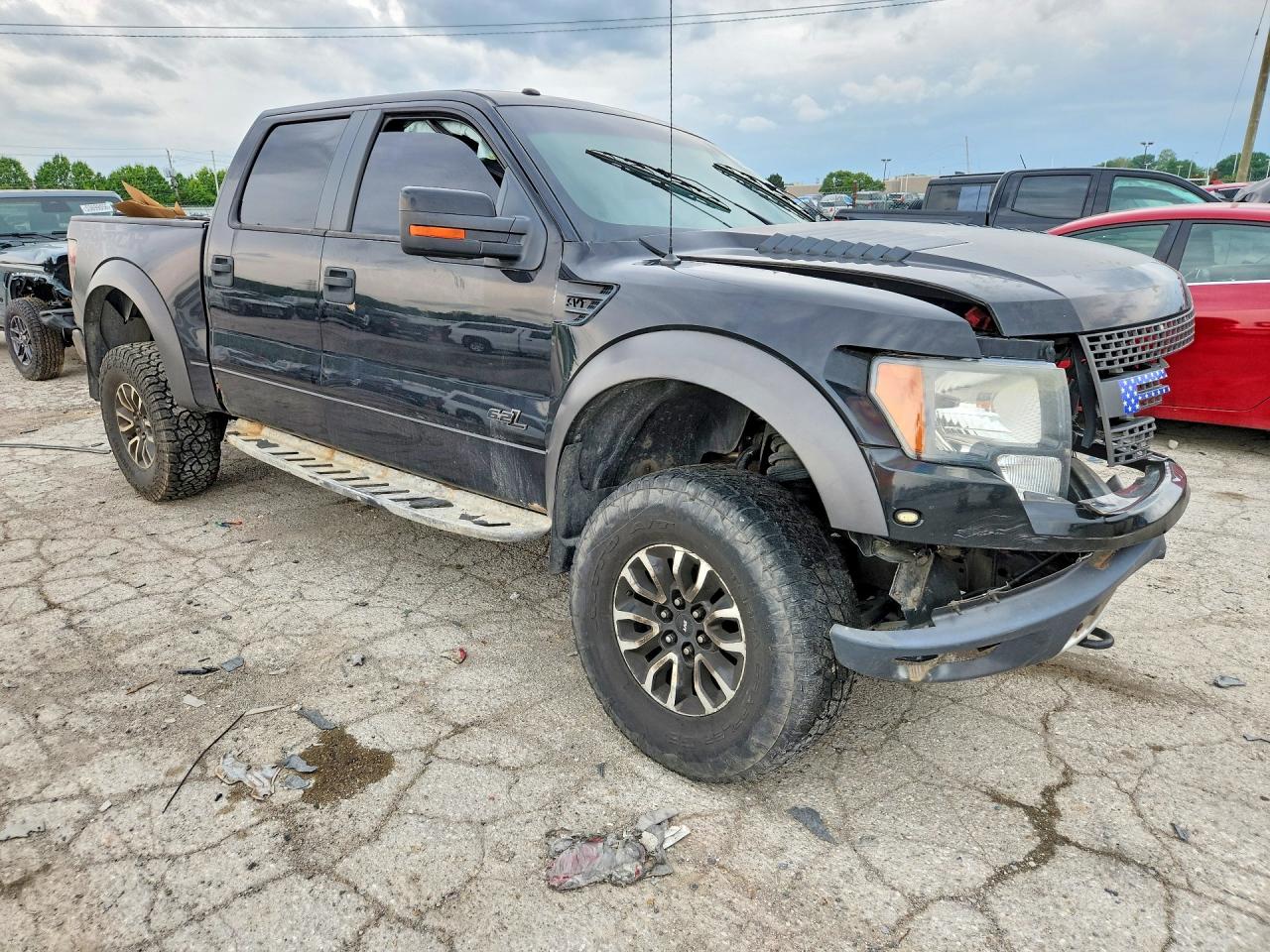 2012 Ford F150 Svt Raptor Black vin: 1FTFW1R66CFC43299