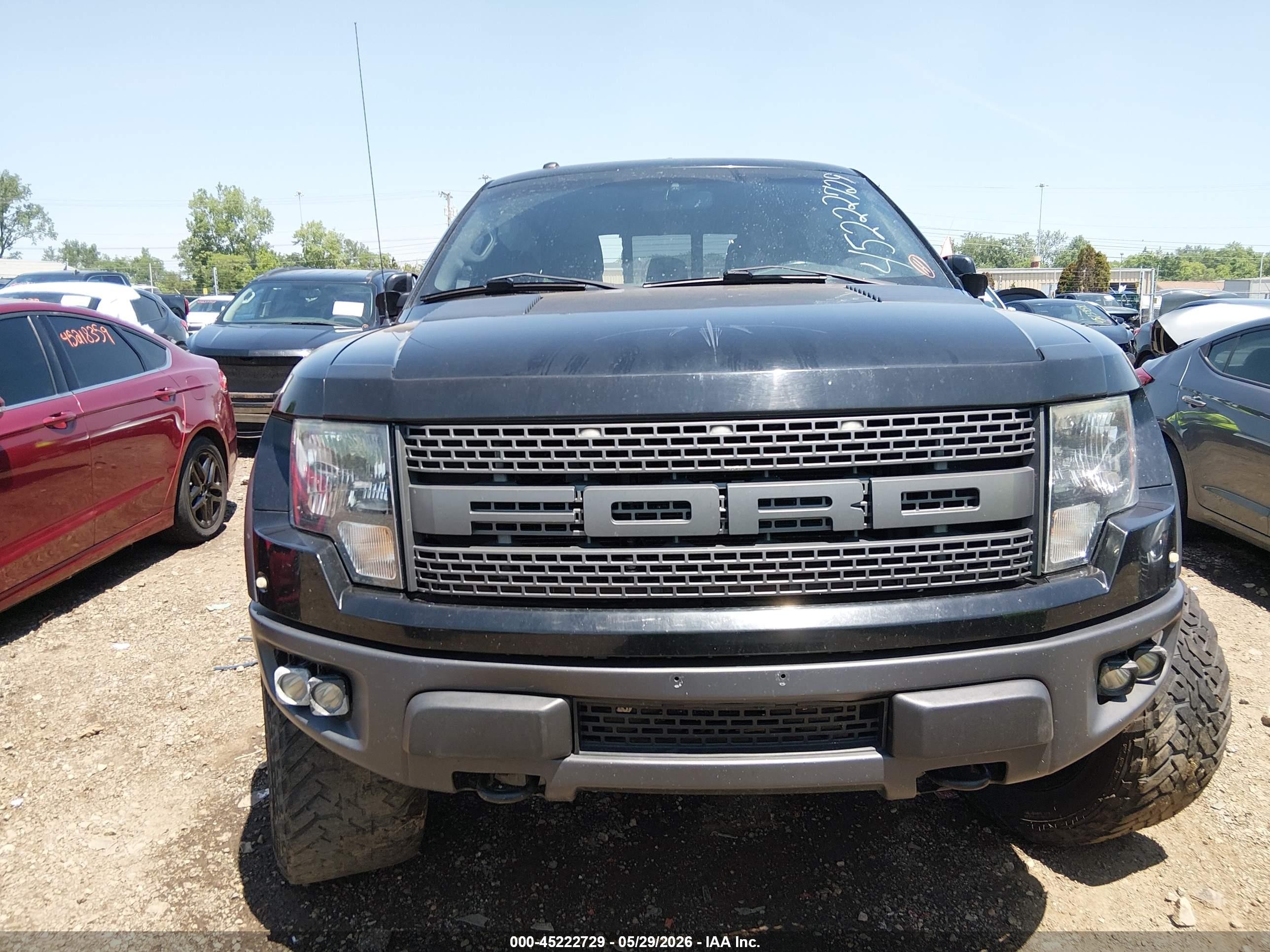 2011 Ford F-150 Svt Raptor Black vin: 1FTFW1R67BFC63933