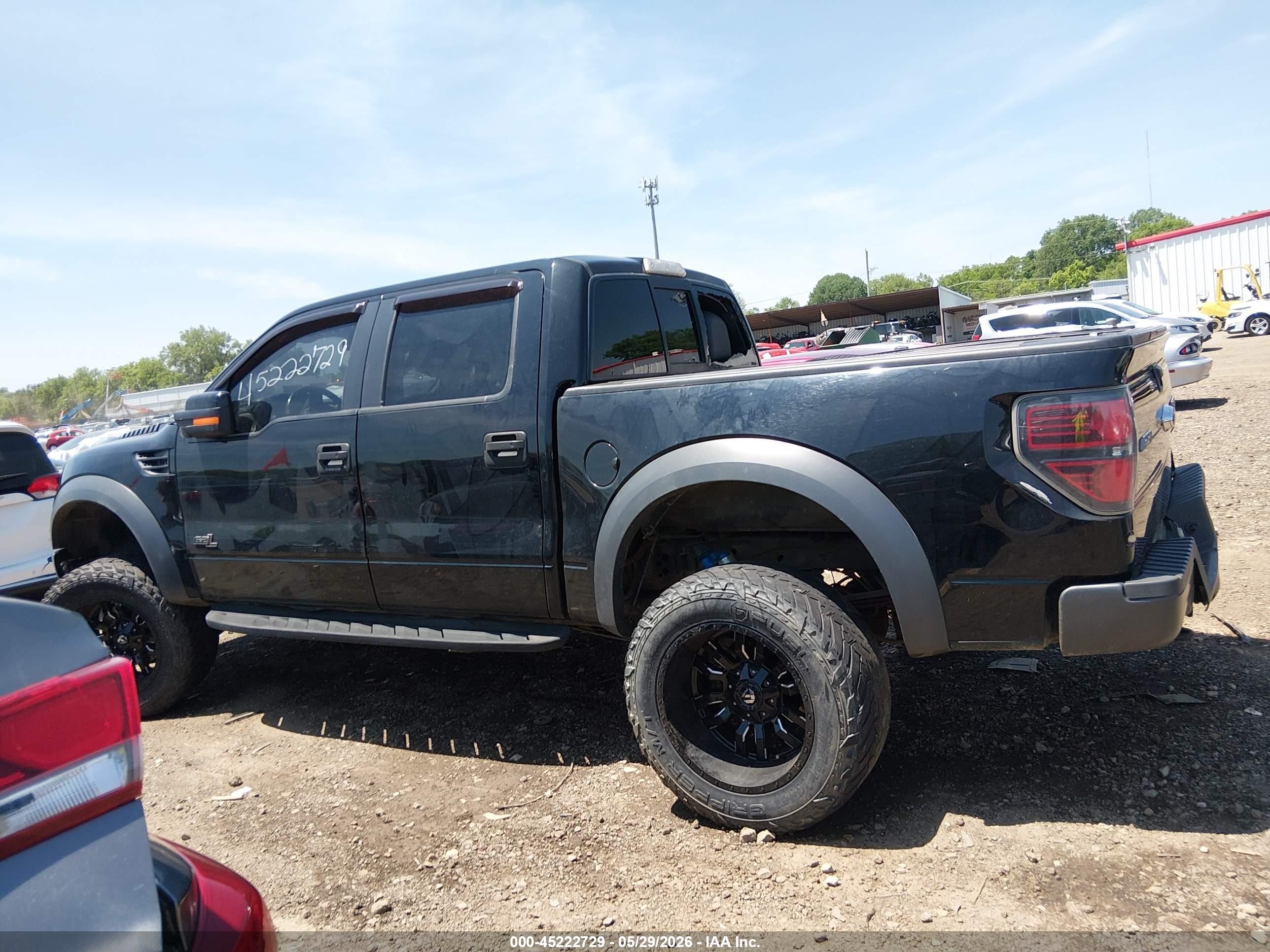 2011 Ford F-150 Svt Raptor Black vin: 1FTFW1R67BFC63933