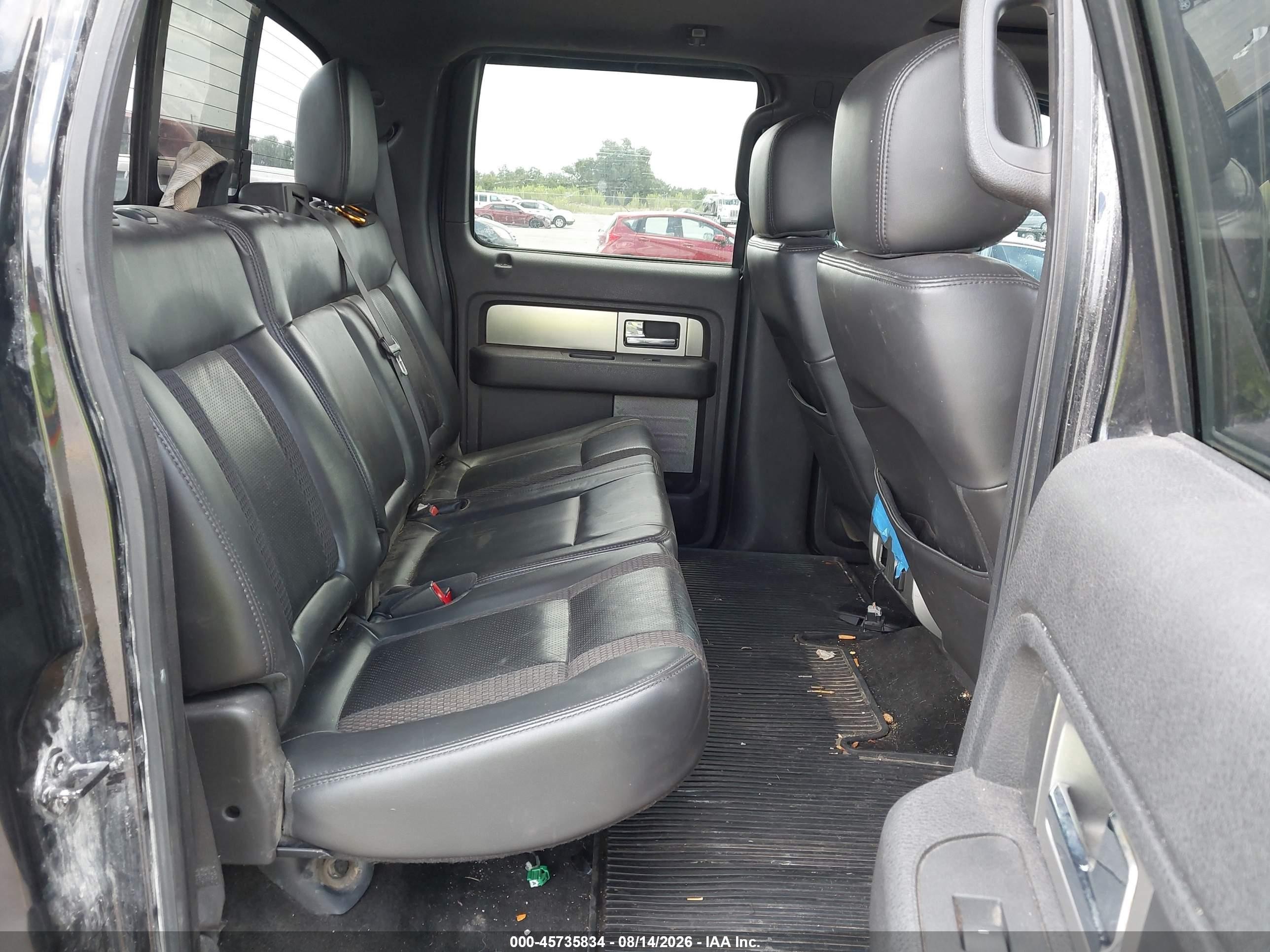 2012 Ford F-150 Svt Raptor Black vin: 1FTFW1R67CFC08495
