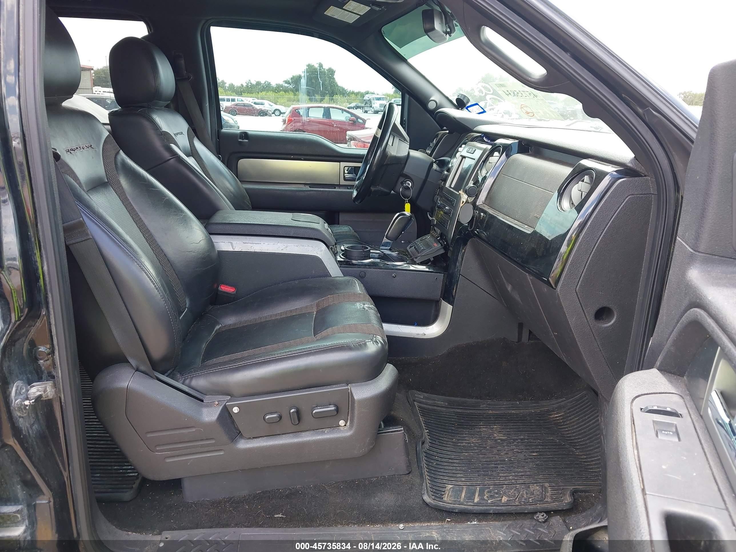 2012 Ford F-150 Svt Raptor Black vin: 1FTFW1R67CFC08495