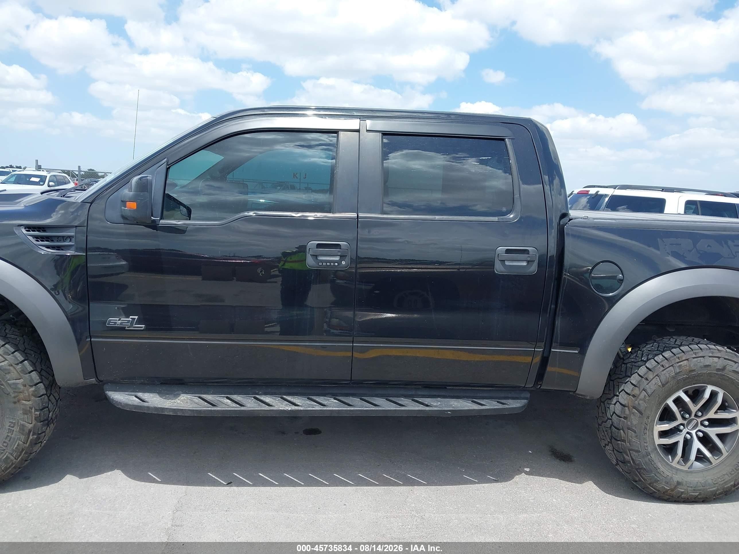 2012 Ford F-150 Svt Raptor Black vin: 1FTFW1R67CFC08495