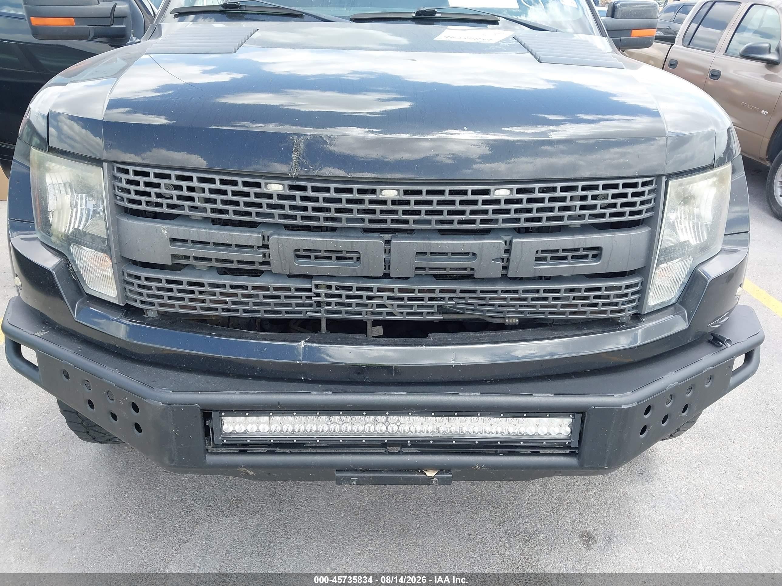 2012 Ford F-150 Svt Raptor Black vin: 1FTFW1R67CFC08495