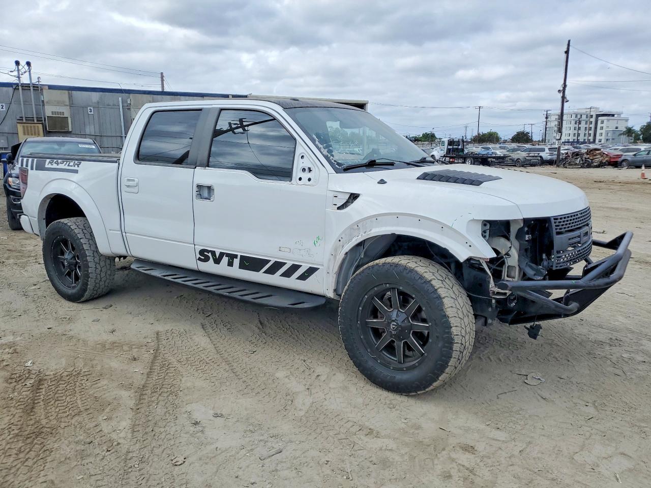 2012 Ford F150 Svt Raptor Белый vin: 1FTFW1R67CFC09775