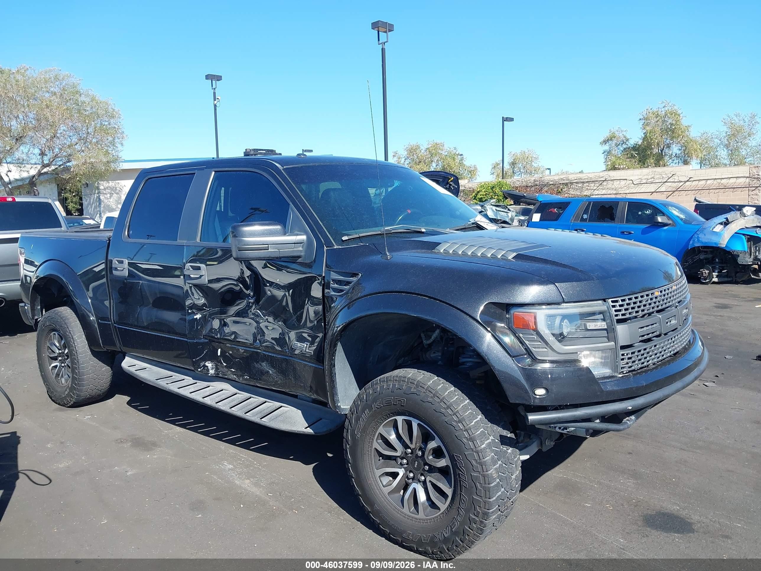 2013 Ford F-150 Svt Raptor Черный vin: 1FTFW1R67DFD11501