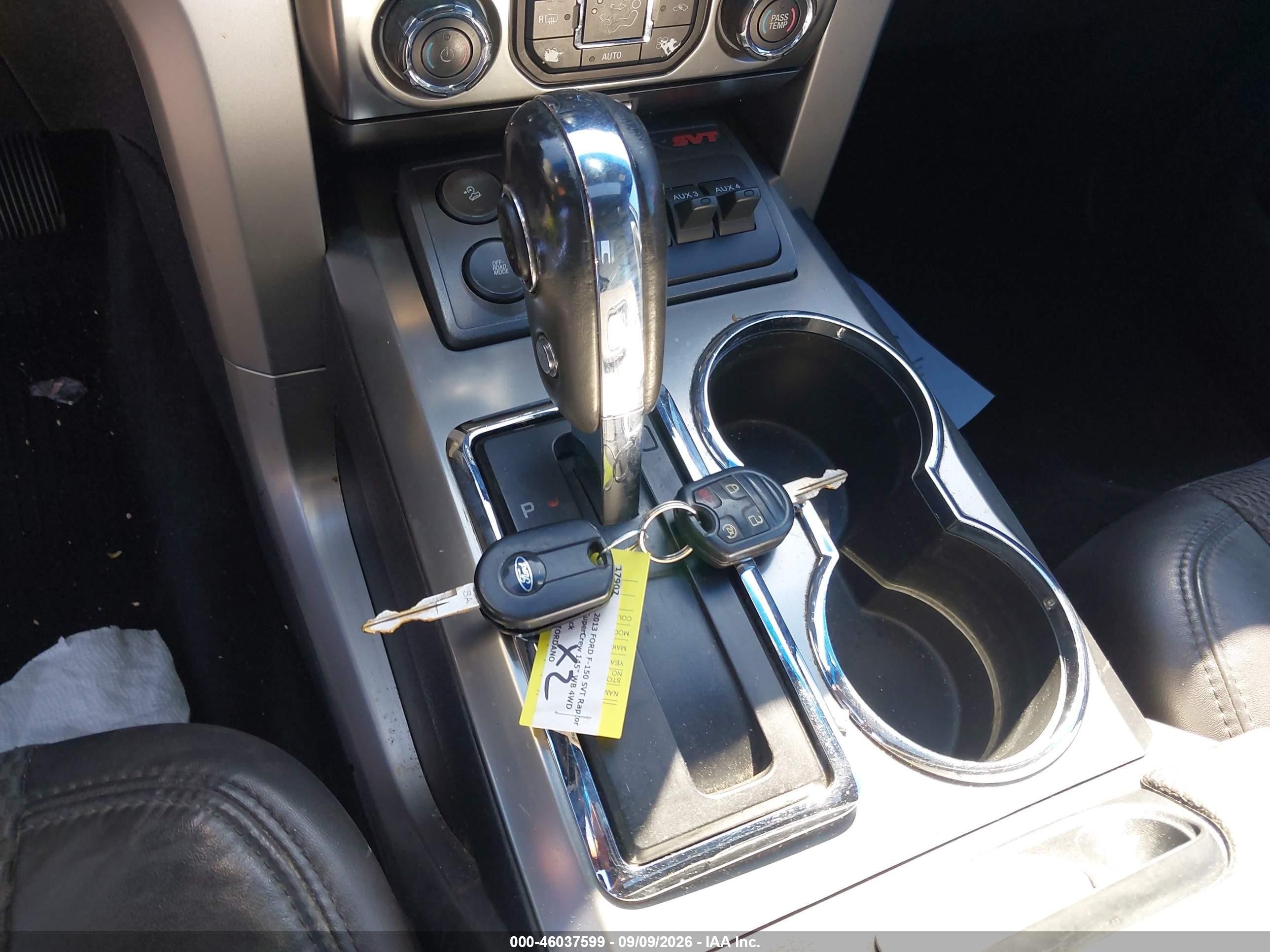 2013 Ford F-150 Svt Raptor Черный vin: 1FTFW1R67DFD11501