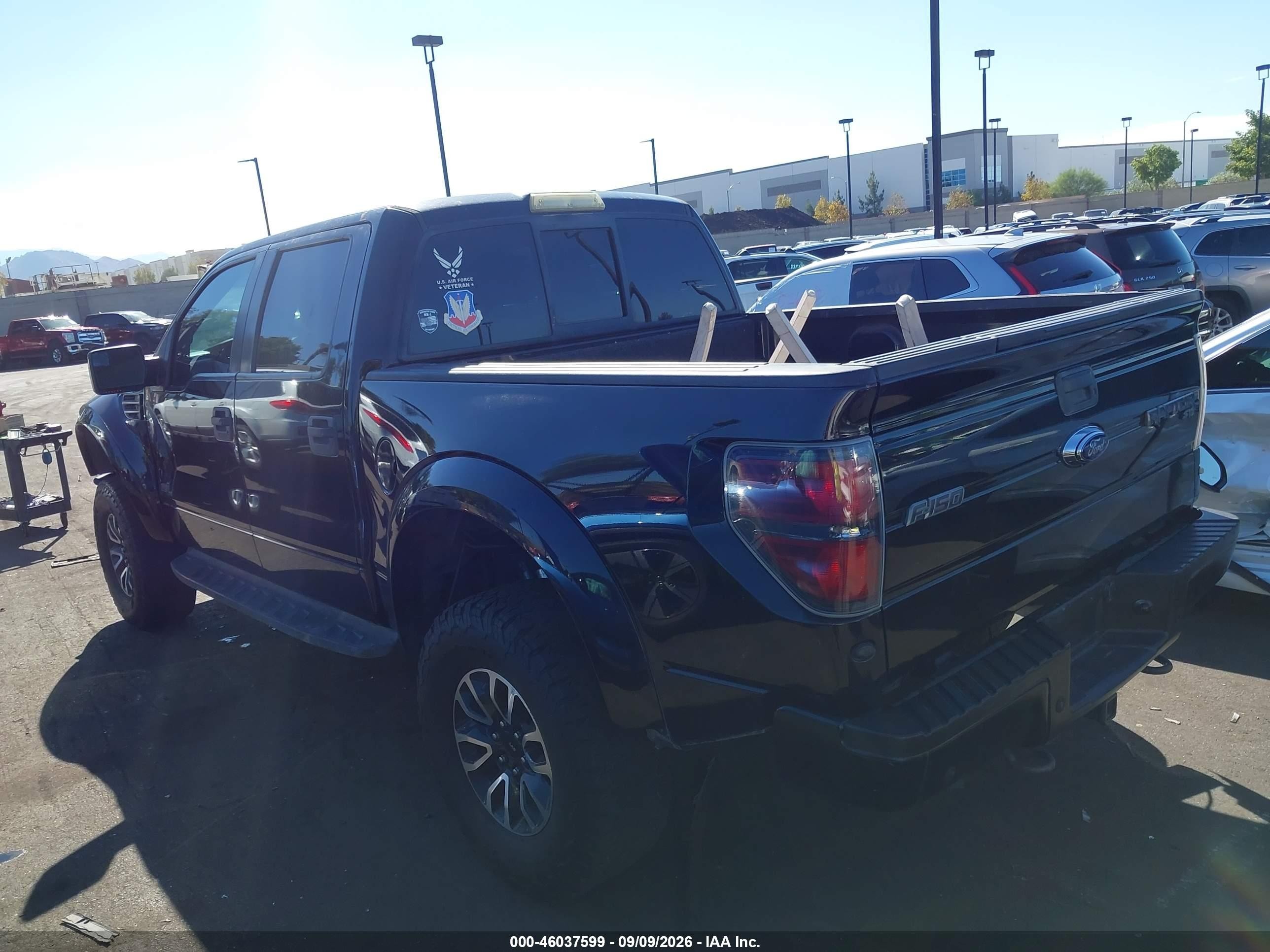 2013 Ford F-150 Svt Raptor Черный vin: 1FTFW1R67DFD11501