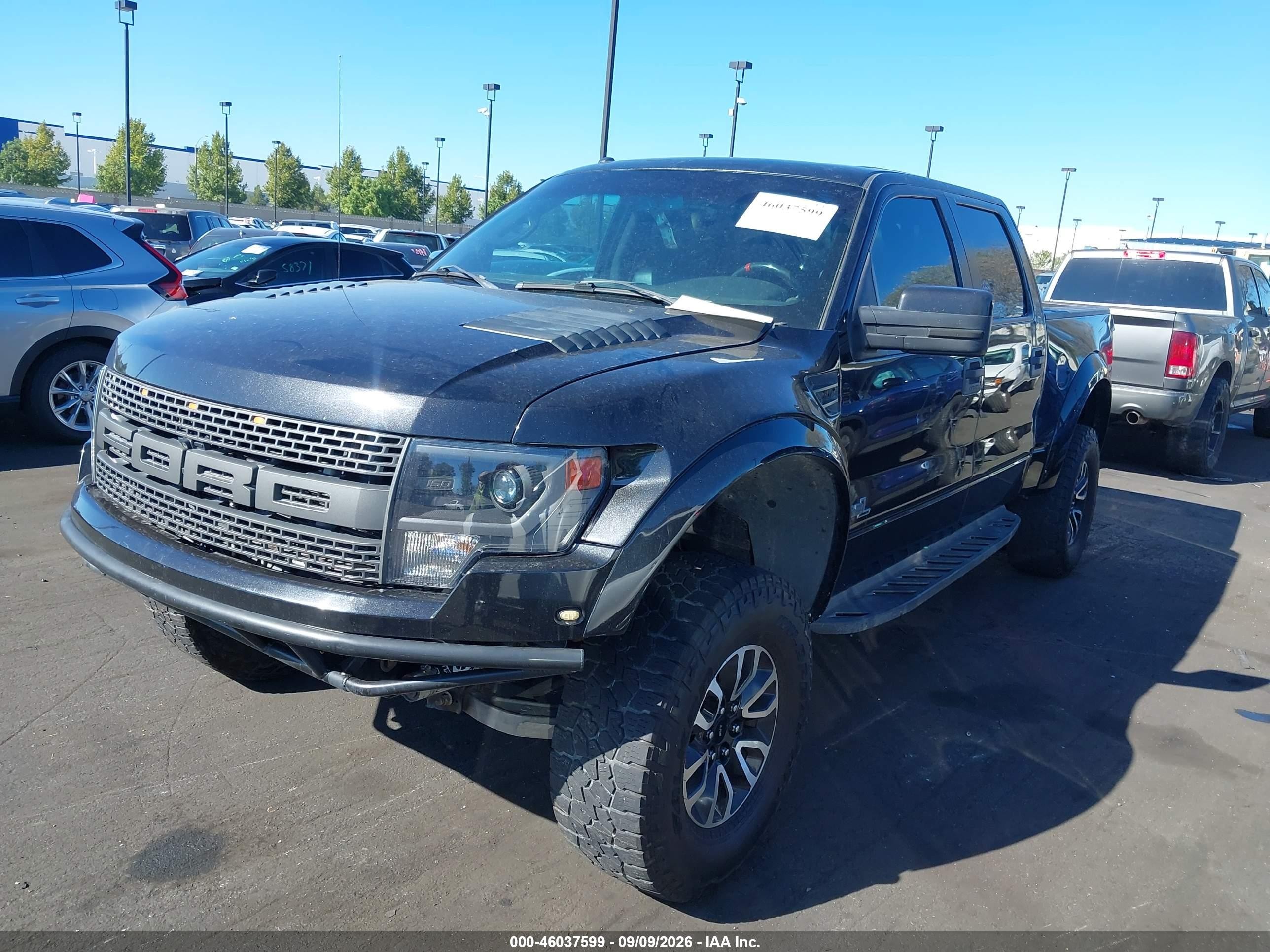 2013 Ford F-150 Svt Raptor Черный vin: 1FTFW1R67DFD11501
