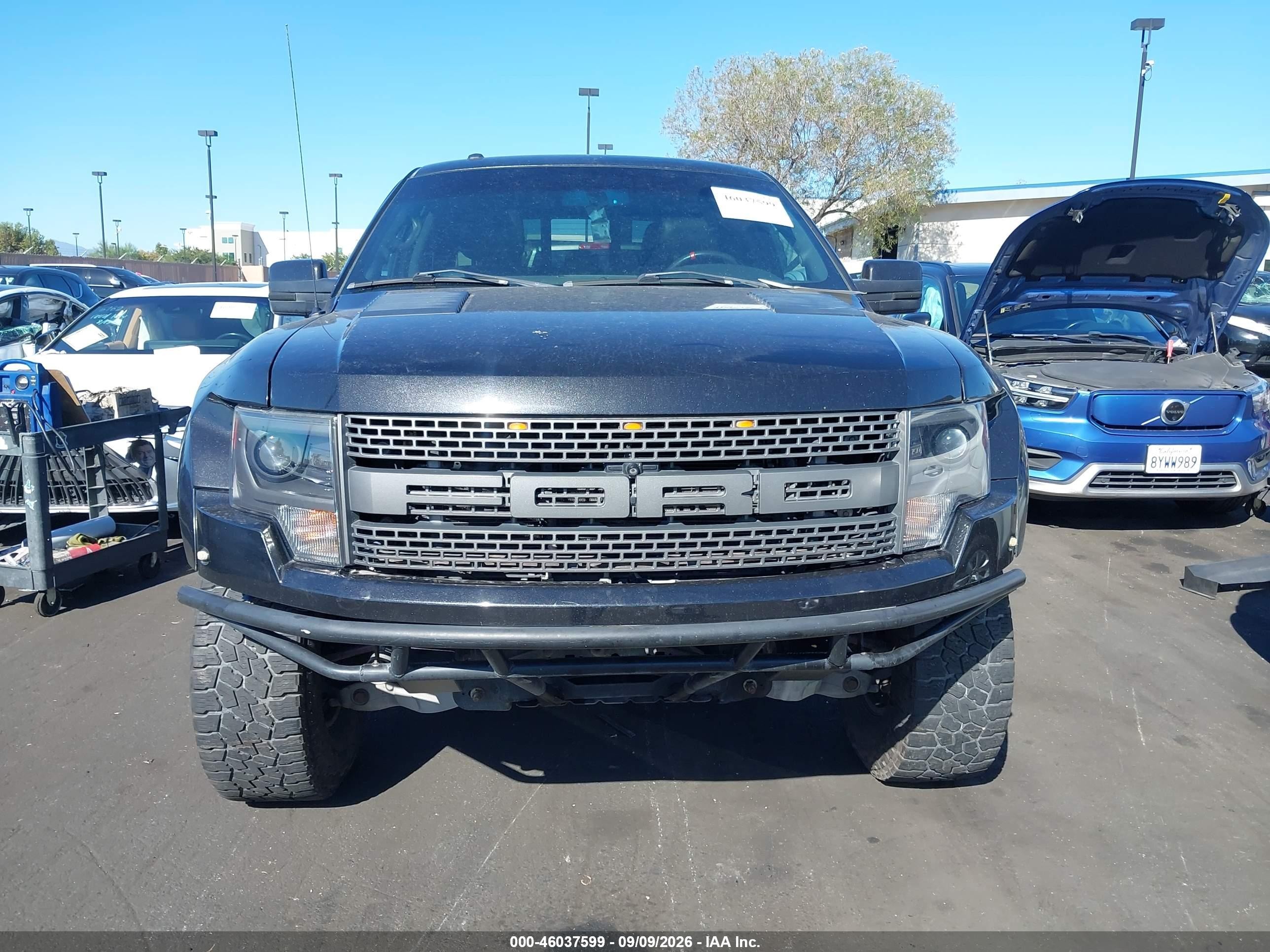 2013 Ford F-150 Svt Raptor Черный vin: 1FTFW1R67DFD11501