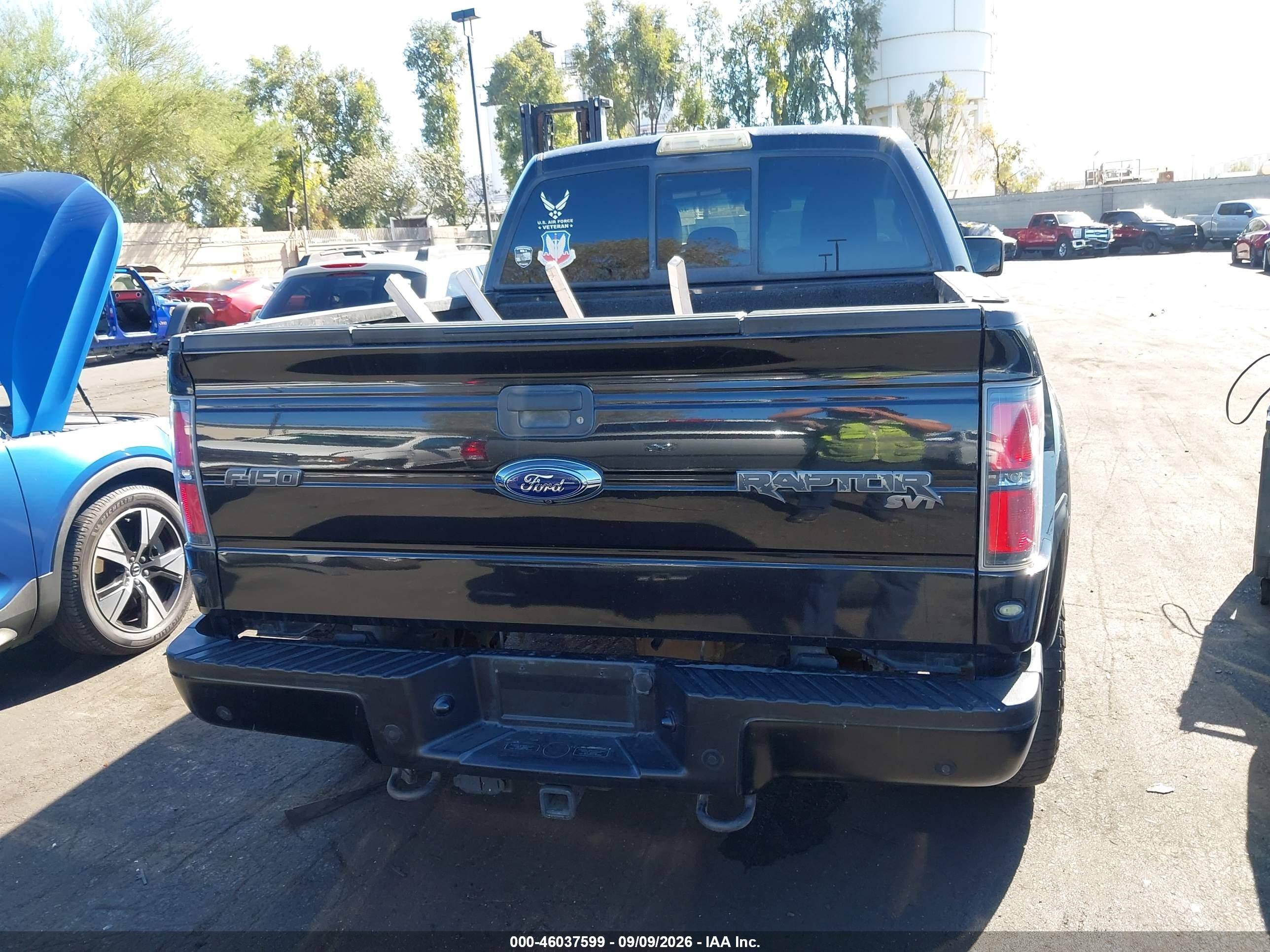 2013 Ford F-150 Svt Raptor Черный vin: 1FTFW1R67DFD11501