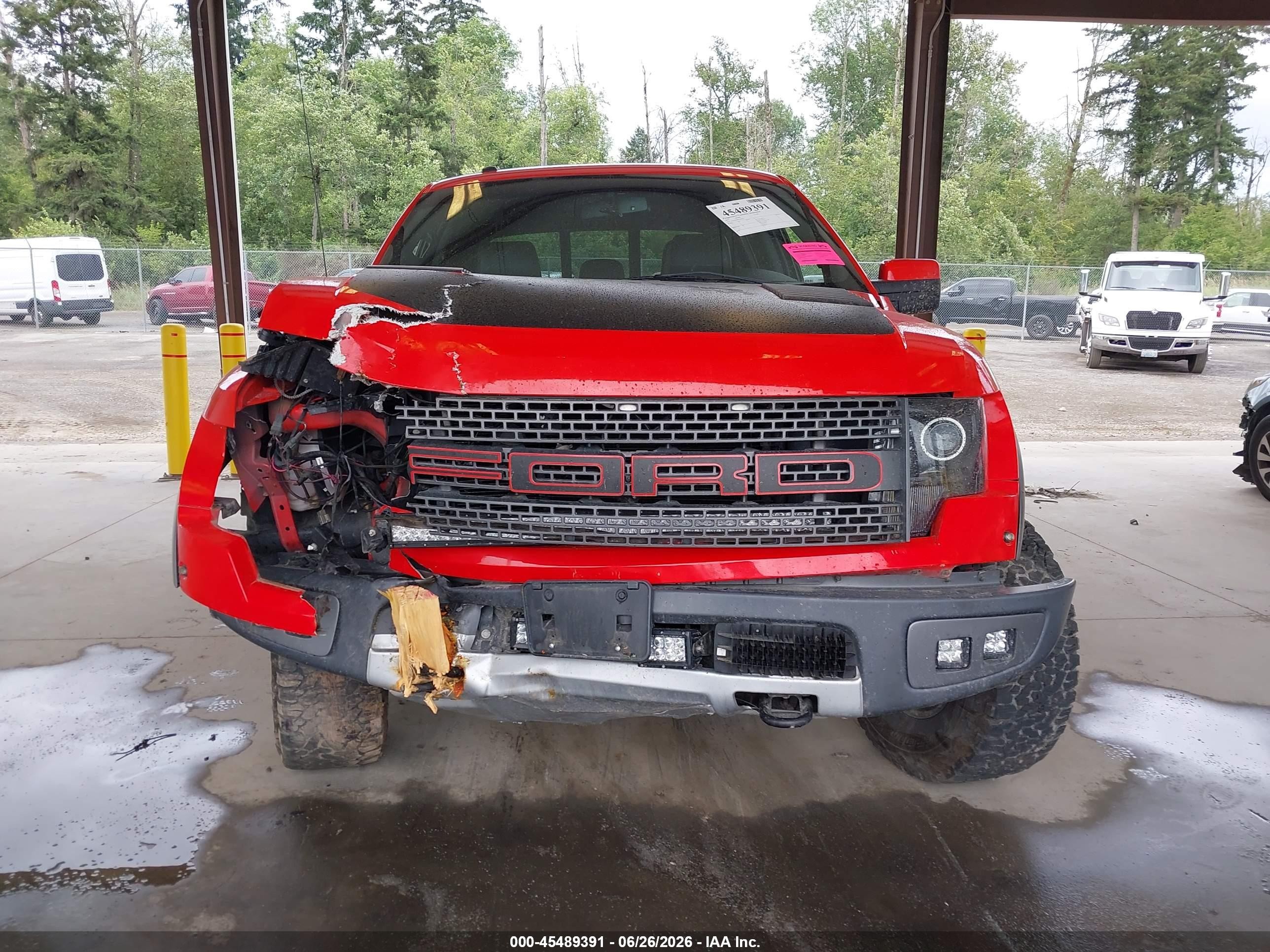 2012 Ford F-150 Svt Raptor Red vin: 1FTFW1R68CFB43544