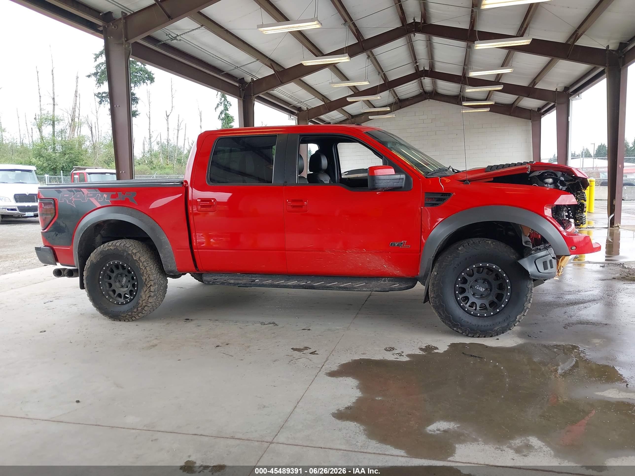 2012 Ford F-150 Svt Raptor Red vin: 1FTFW1R68CFB43544