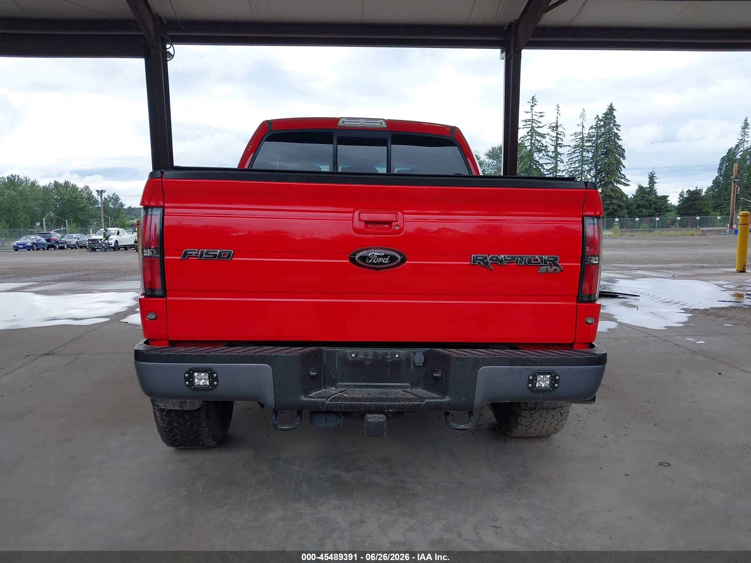 2012 Ford F-150 Svt Raptor Red vin: 1FTFW1R68CFB43544