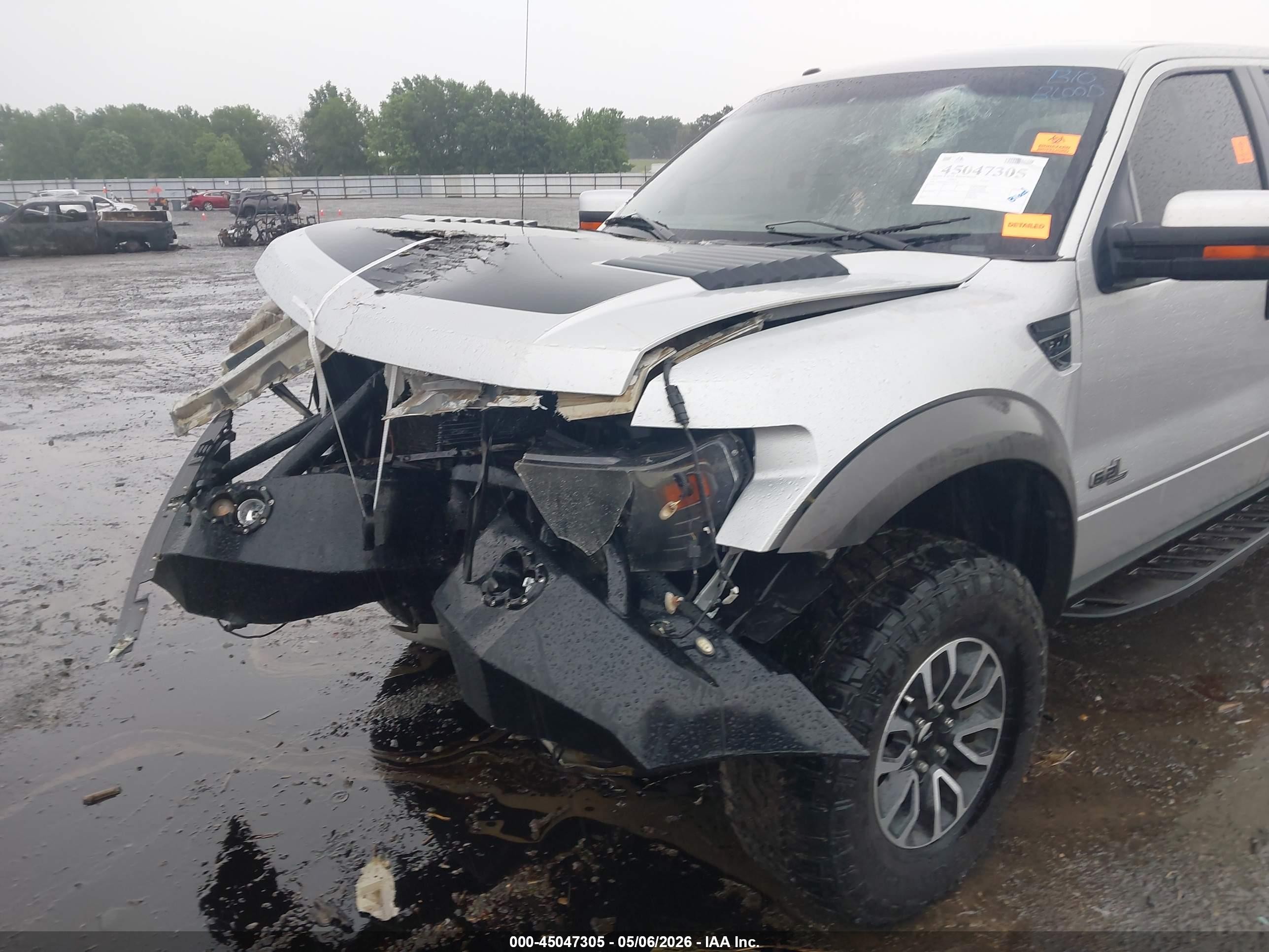 2013 Ford F-150 Svt Raptor Silver vin: 1FTFW1R68DFA46149