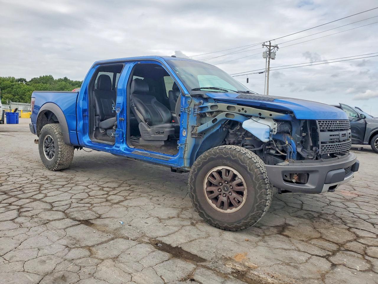 2011 Ford F150 Svt Raptor Blue vin: 1FTFW1R69BFA27204