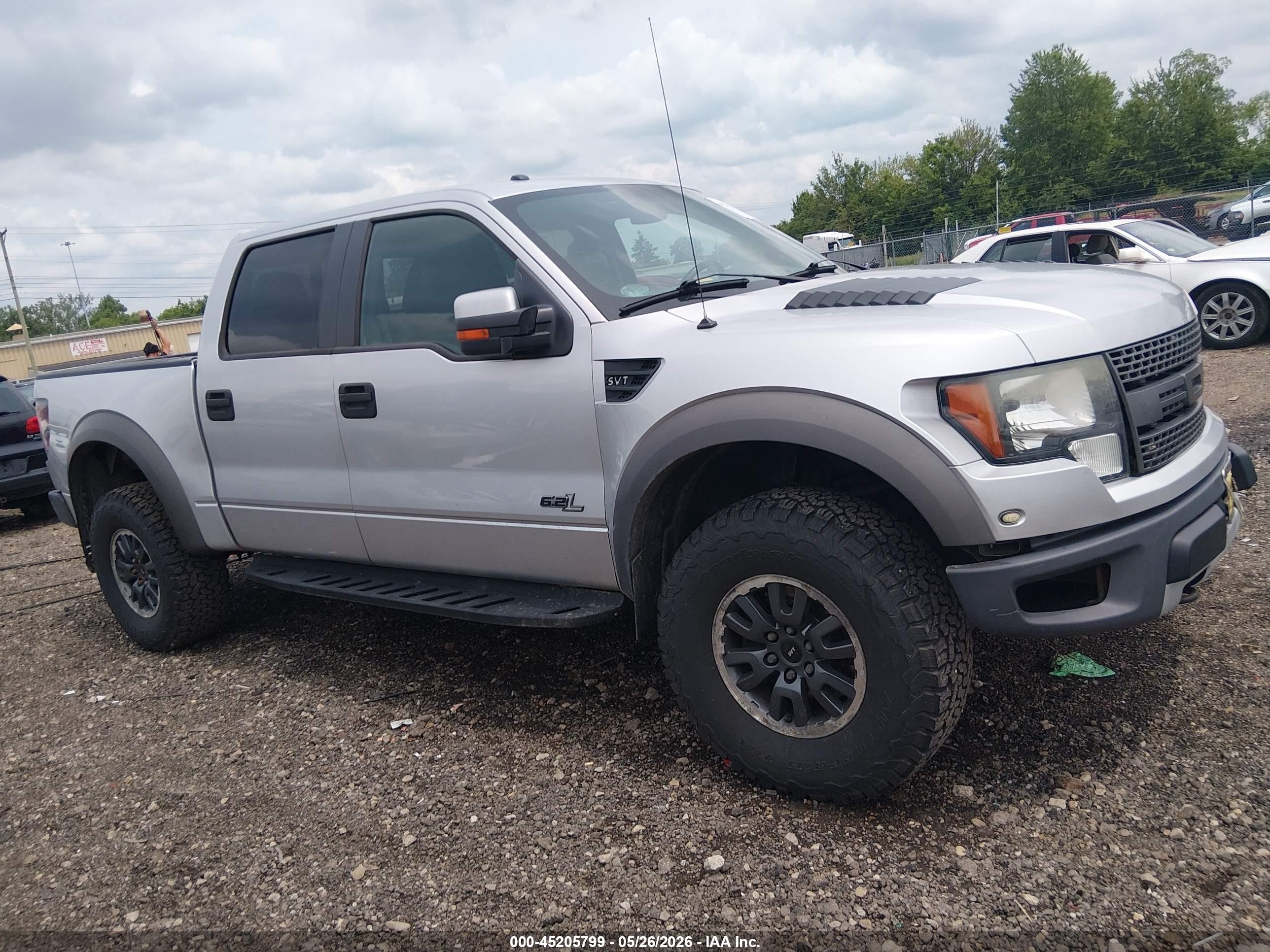 2011 Ford F-150 Svt Raptor Silver vin: 1FTFW1R69BFB97448