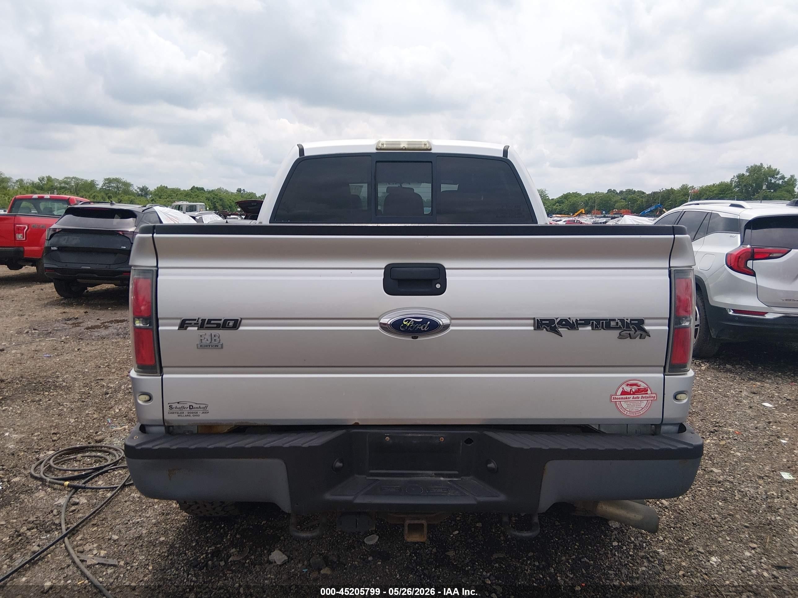 2011 Ford F-150 Svt Raptor Silver vin: 1FTFW1R69BFB97448