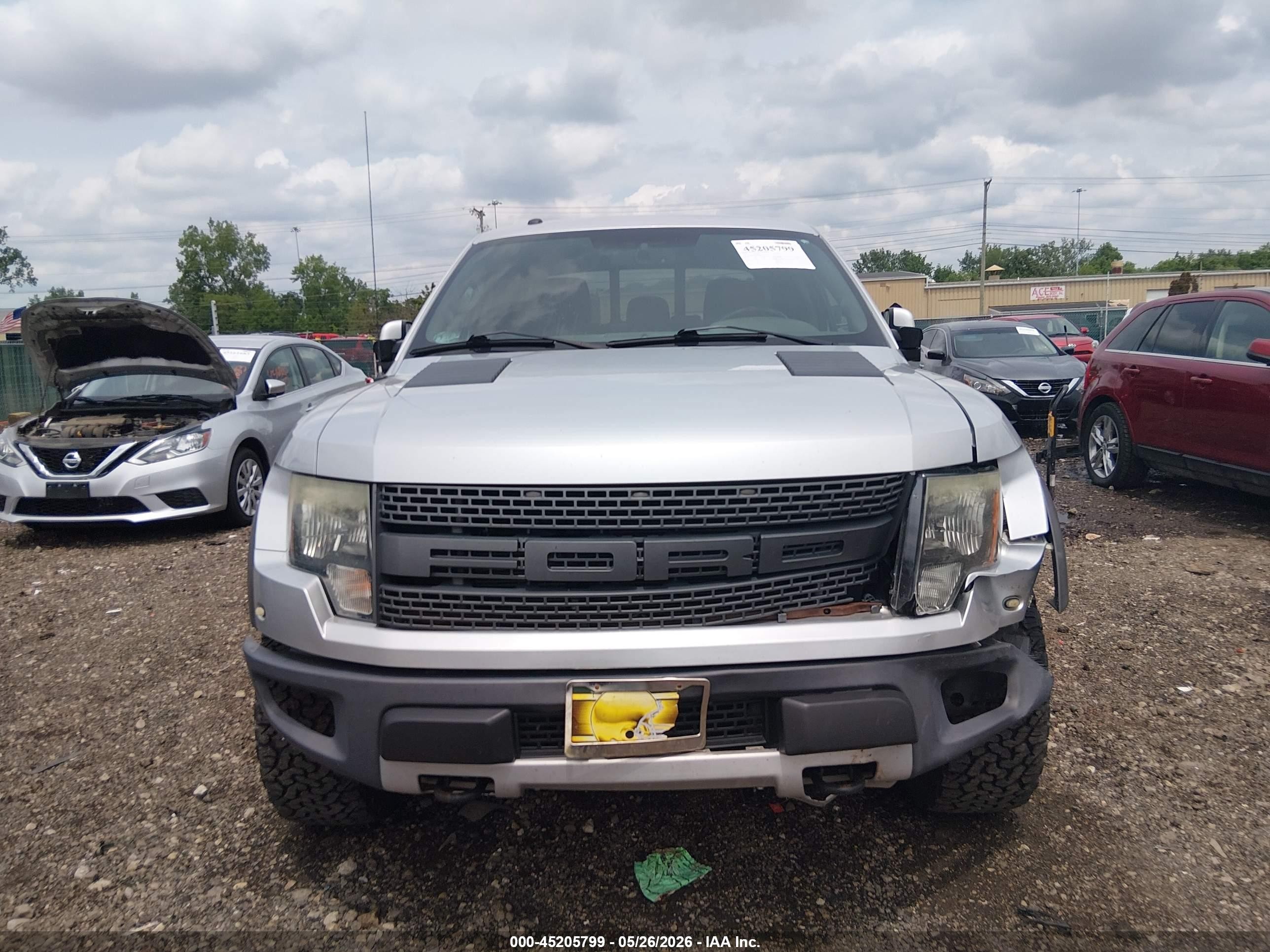 2011 Ford F-150 Svt Raptor Silver vin: 1FTFW1R69BFB97448