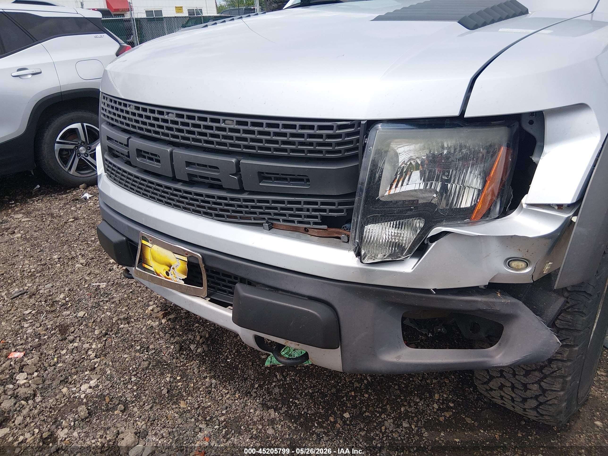 2011 Ford F-150 Svt Raptor Silver vin: 1FTFW1R69BFB97448